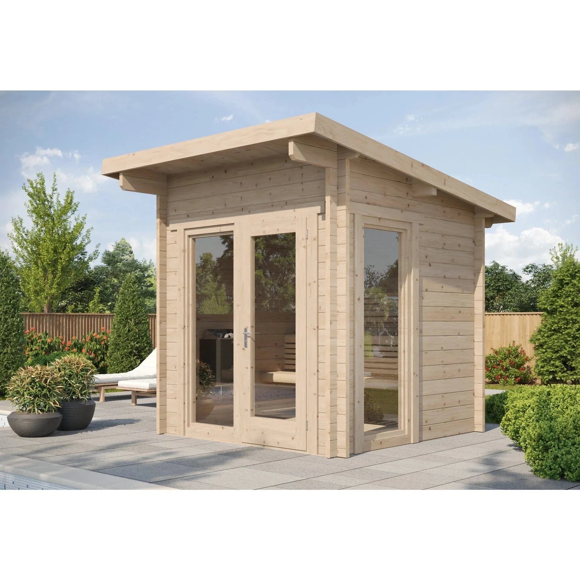 SaunaLife Sauna SaunaLife Model G4 6 Person Garden Series Outdoor Home Sauna Kit