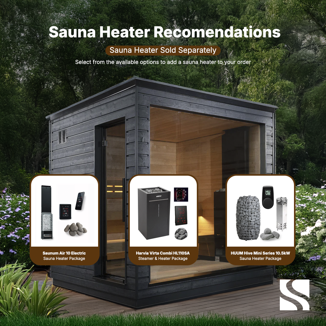 SaunaLife Sauna SaunaLife Model G6 5 Person Garden Series Pre-Assembled Outdoor Home Sauna