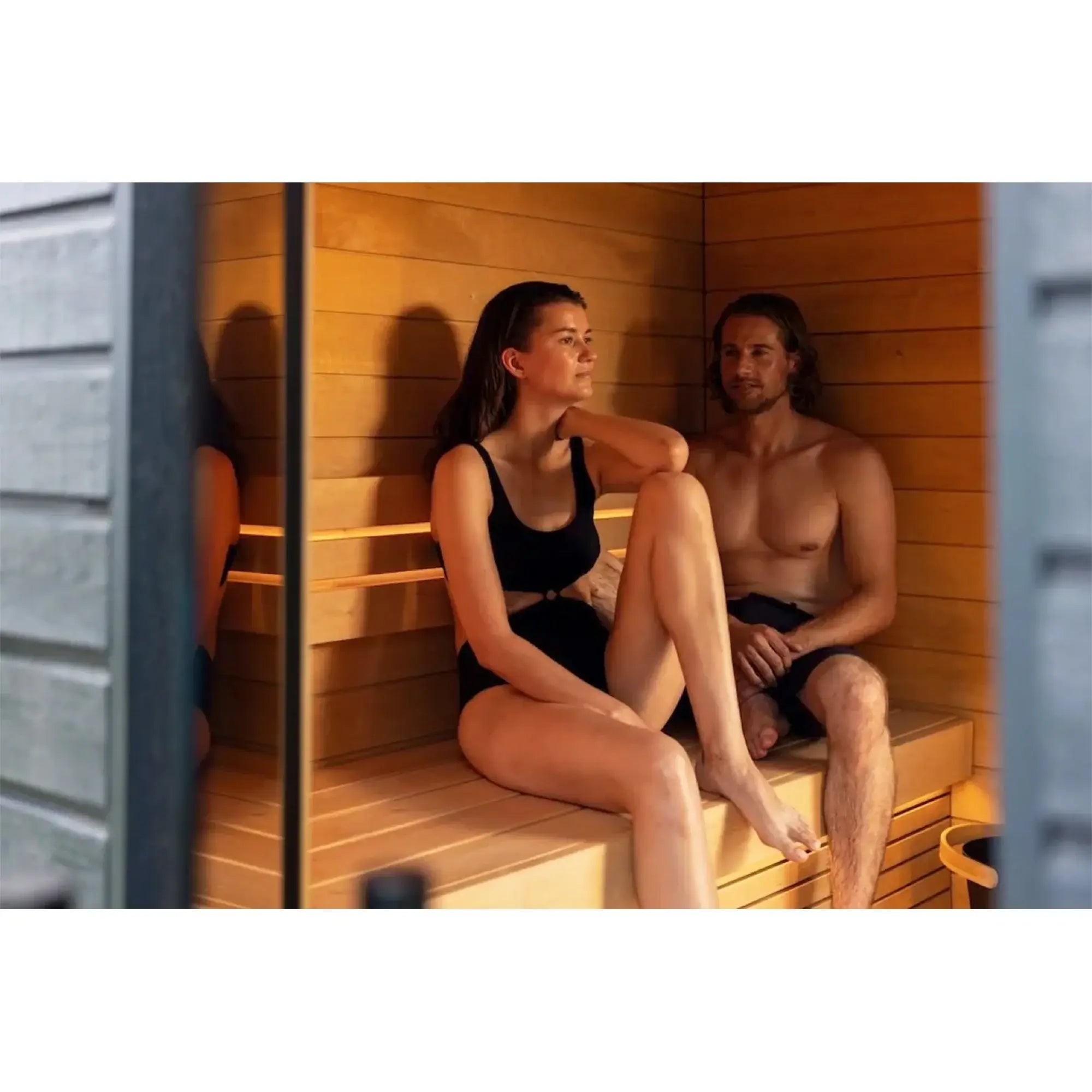 SaunaLife Sauna SaunaLife Model G6 5 Person Garden Series Pre-Assembled Outdoor Home Sauna