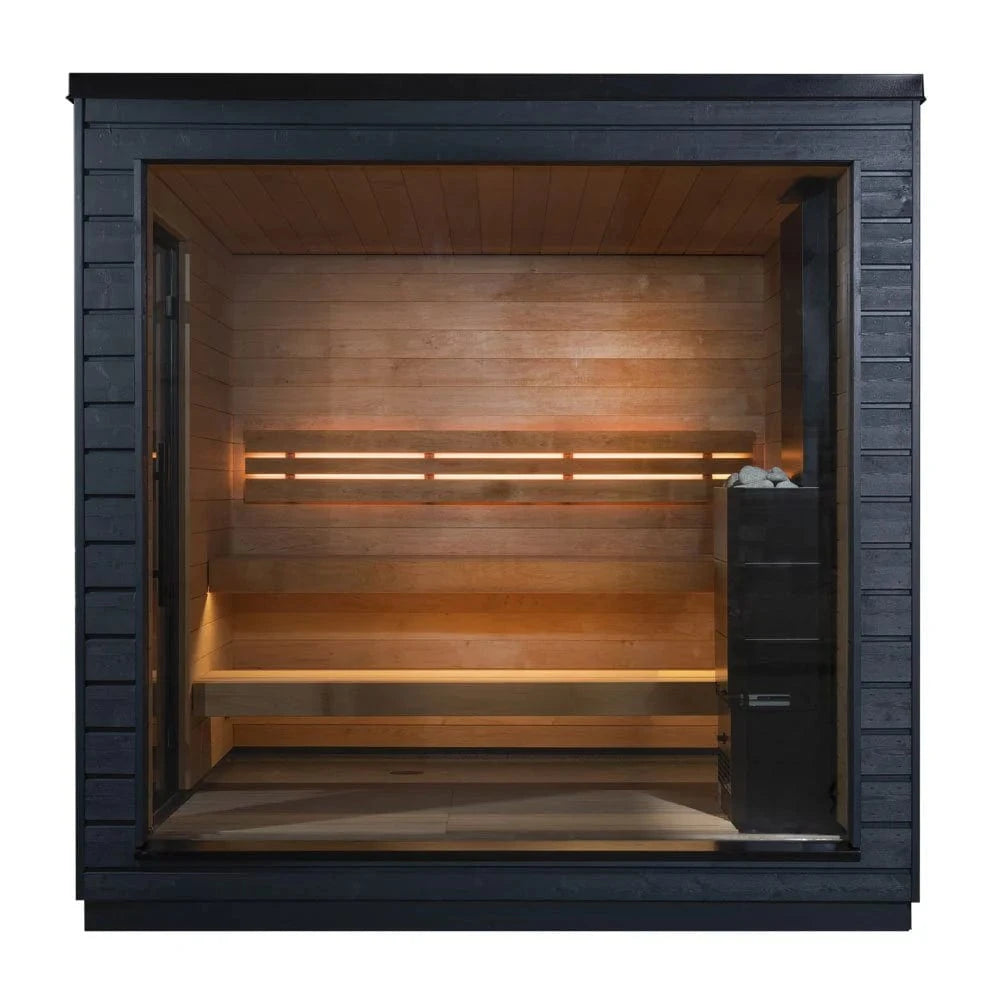 SaunaLife Sauna SaunaLife Model G6 5 Person Garden Series Pre-Assembled Outdoor Home Sauna
