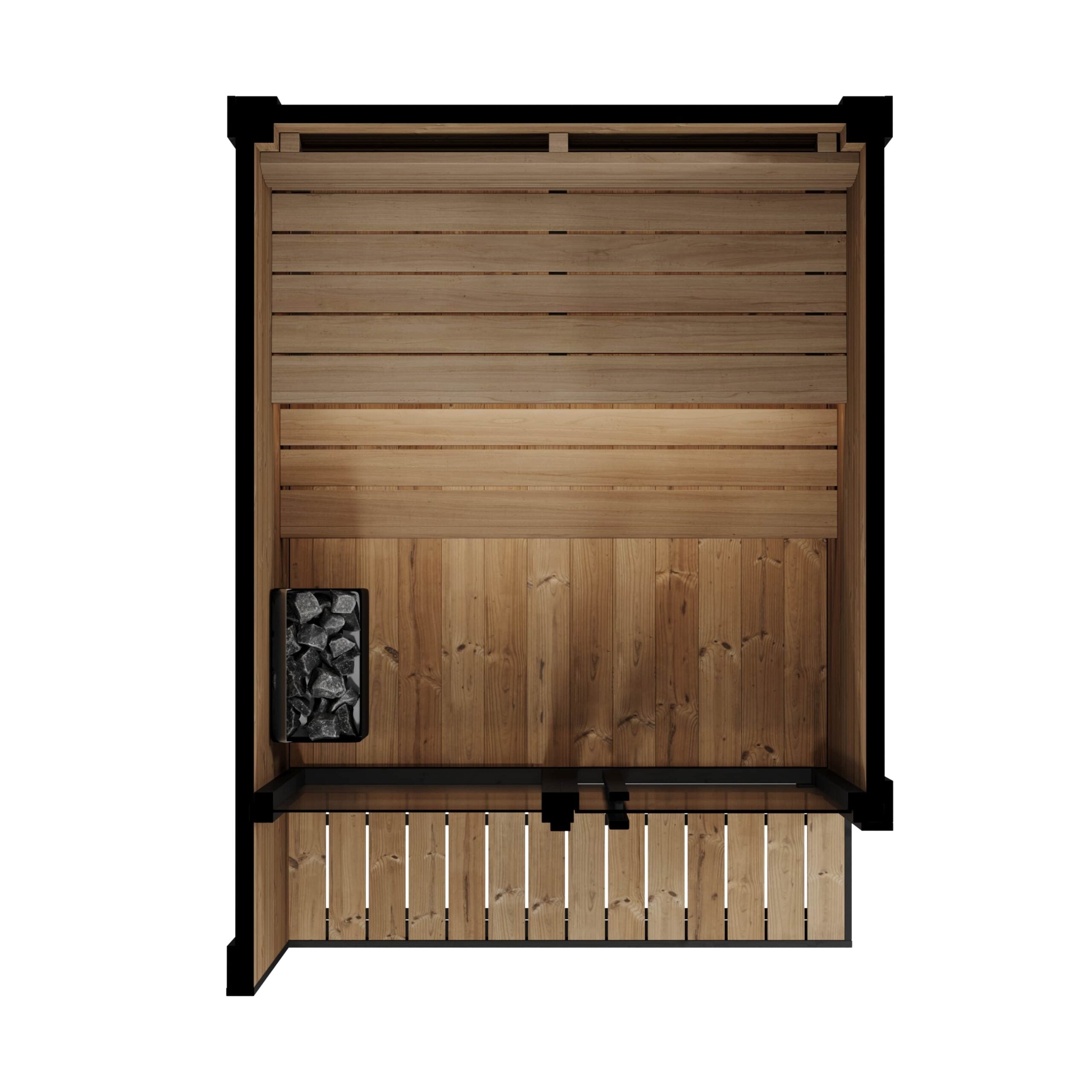 SaunaLife Sauna SaunaLife Model GL4 4 Person Garden Luxury Series Outdoor Sauna Kit