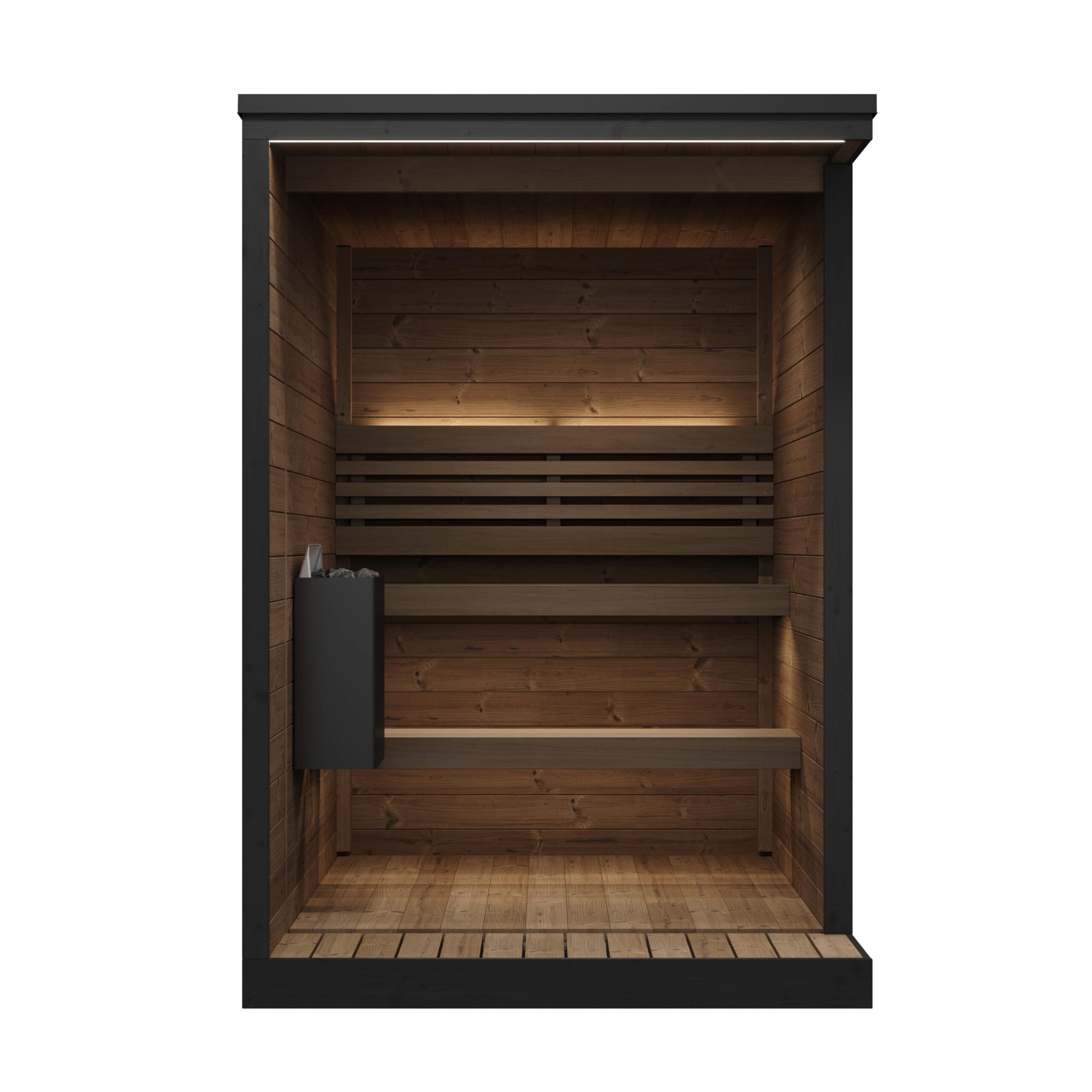 SaunaLife Sauna SaunaLife Model GL4 4 Person Garden Luxury Series Outdoor Sauna Kit