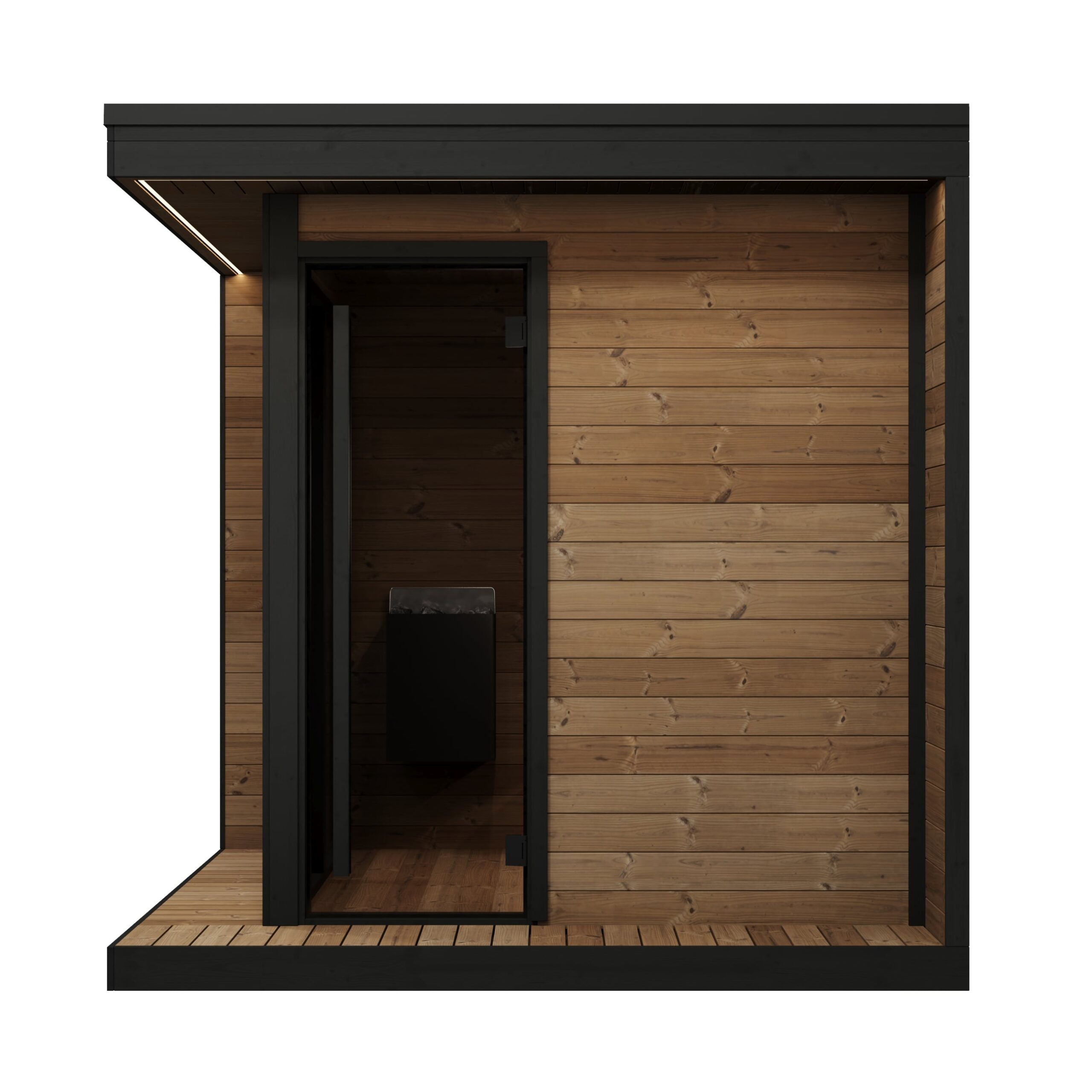 SaunaLife Sauna SaunaLife Model GL6 6 Person Garden Luxury Series Outdoor Sauna Kit
