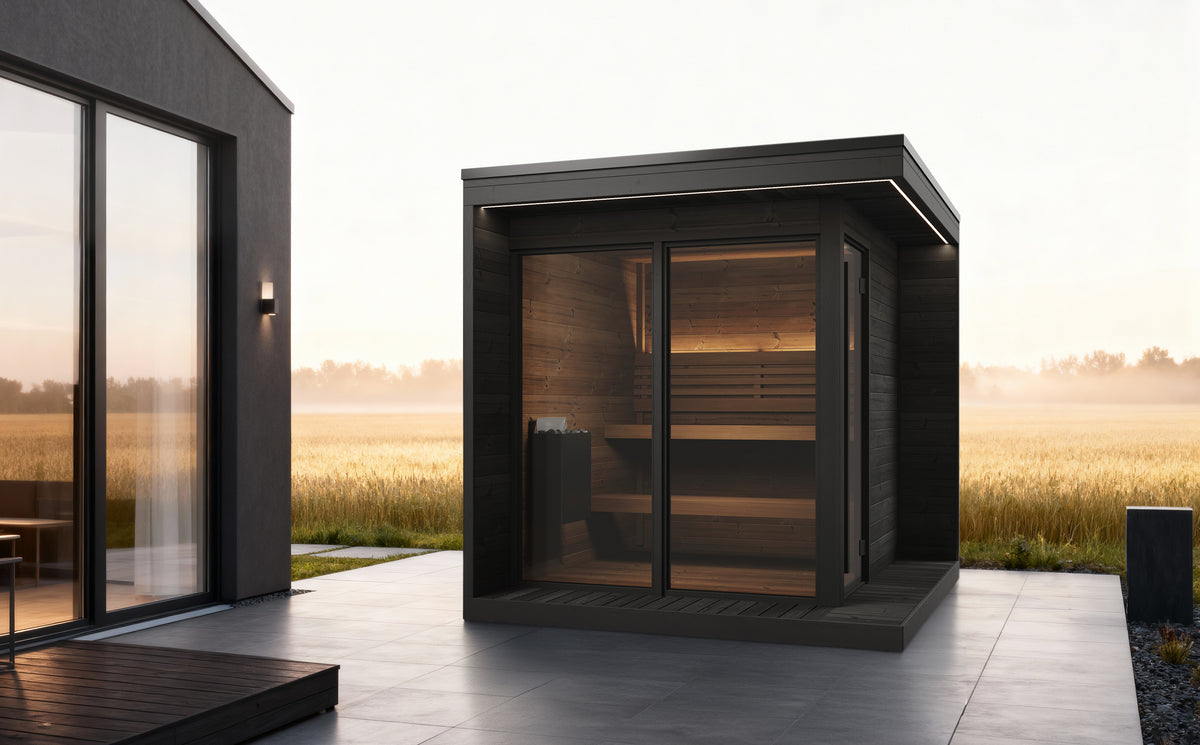 SaunaLife Sauna SaunaLife Model GL6 6 Person Garden Luxury Series Outdoor Sauna Kit