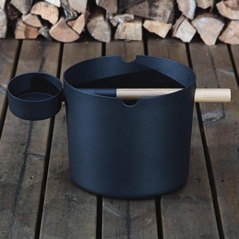 SaunaLife SaunaLife Bucket and Ladle Package 2 Timer, Thermometer w/Premium Bucket & Ladle - Sauna Accessory Package
