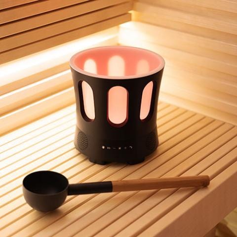 SaunaLife SaunaLife SaunaZone Bluetooth Speaker, Sauna Bucket, with Lights SAUNAZONE