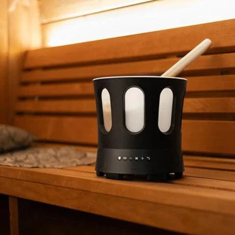 SaunaLife SaunaLife SaunaZone Bluetooth Speaker, Sauna Bucket, with Lights SAUNAZONE