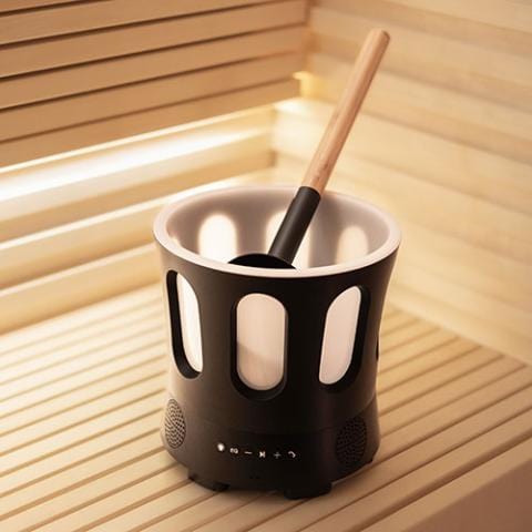 SaunaLife SaunaLife SaunaZone Bluetooth Speaker, Sauna Bucket, with Lights SAUNAZONE