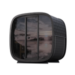 Saunasell Sauna Saunasell Black Cube Premium 4-5 Person Outdoor Sauna Kit