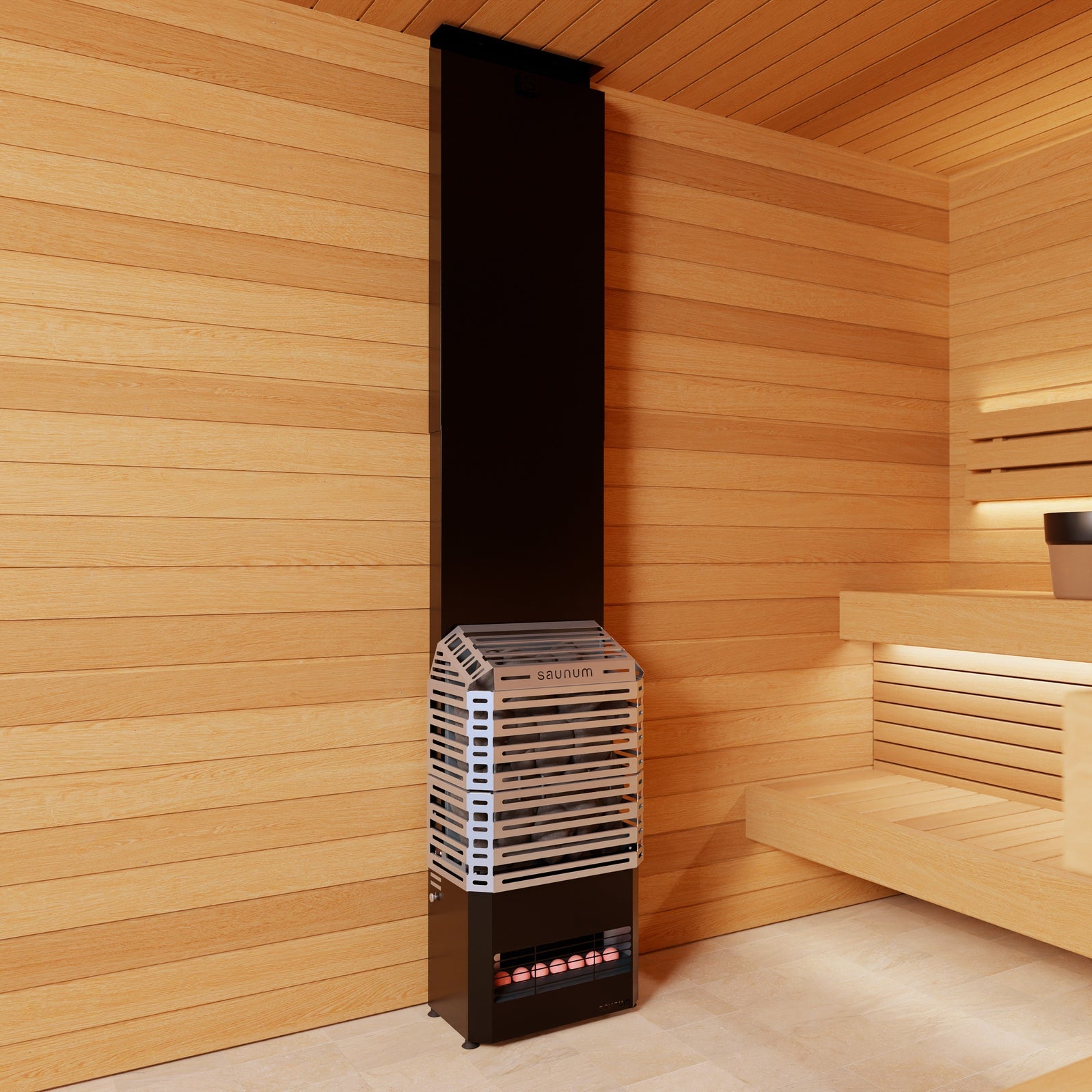 Saunum AIR 7 WiFi Sauna Heater Package