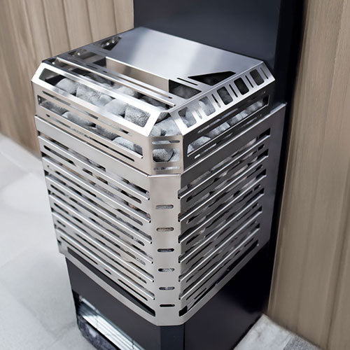 Saunum Sauna Heater Stainless Steel Saunum AIR L 10 WiFi Sauna Heater Package