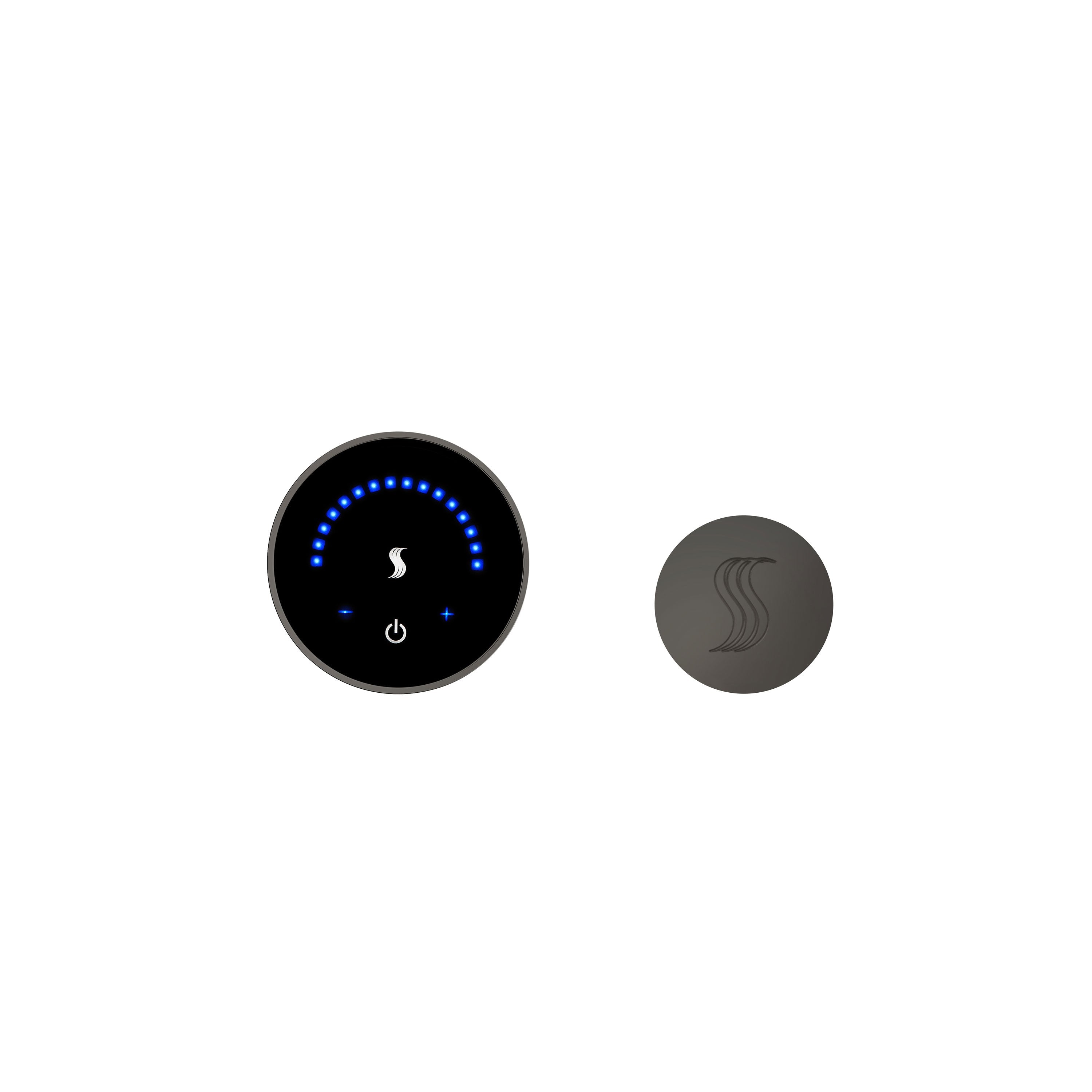ThermaSol Black Nickel ThermaSol MicroTouch MTC-SVRD Steam Control and Head Kit Round