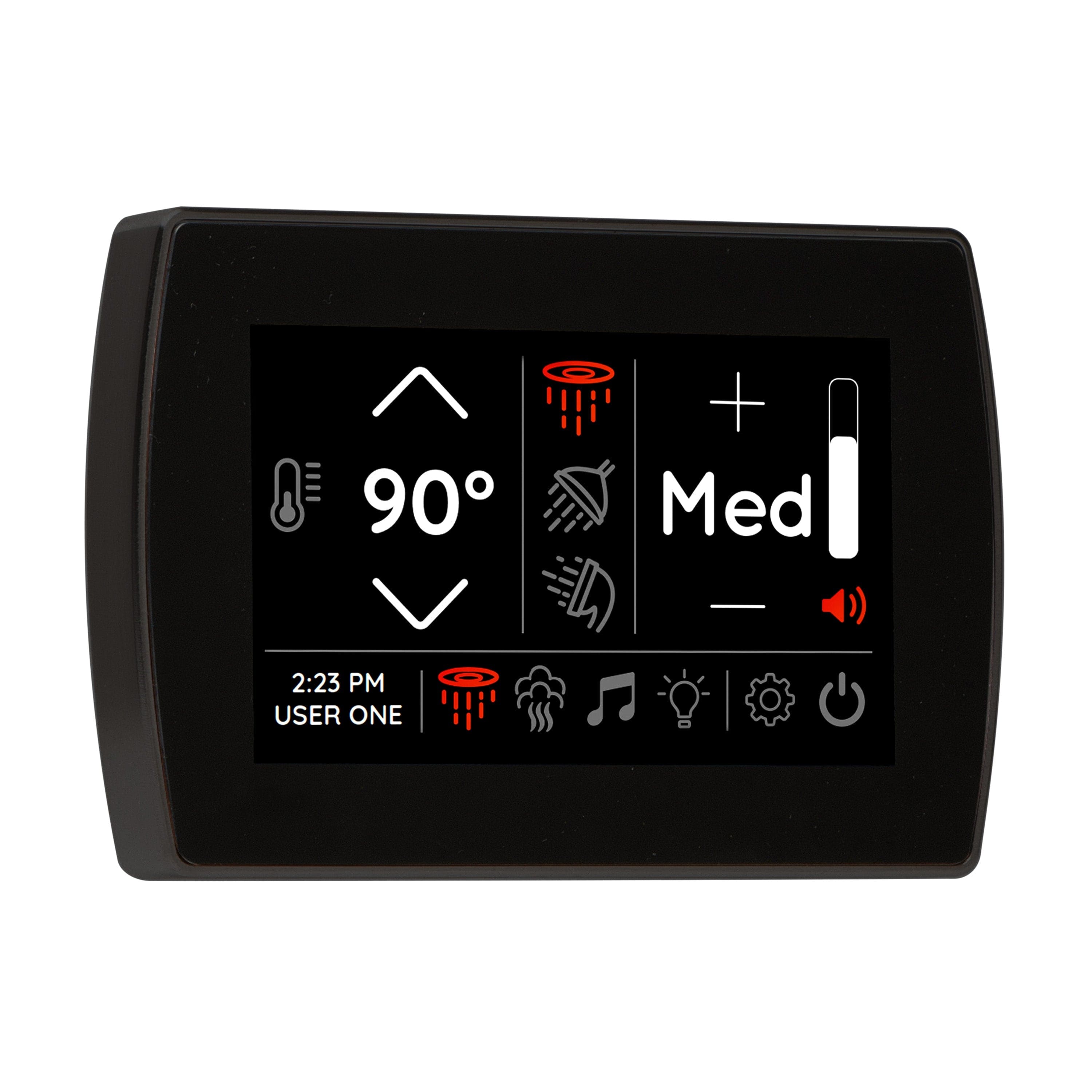 ThermaSol Matte Black ThermaSol STCM Signatouch Flush Mount Controller