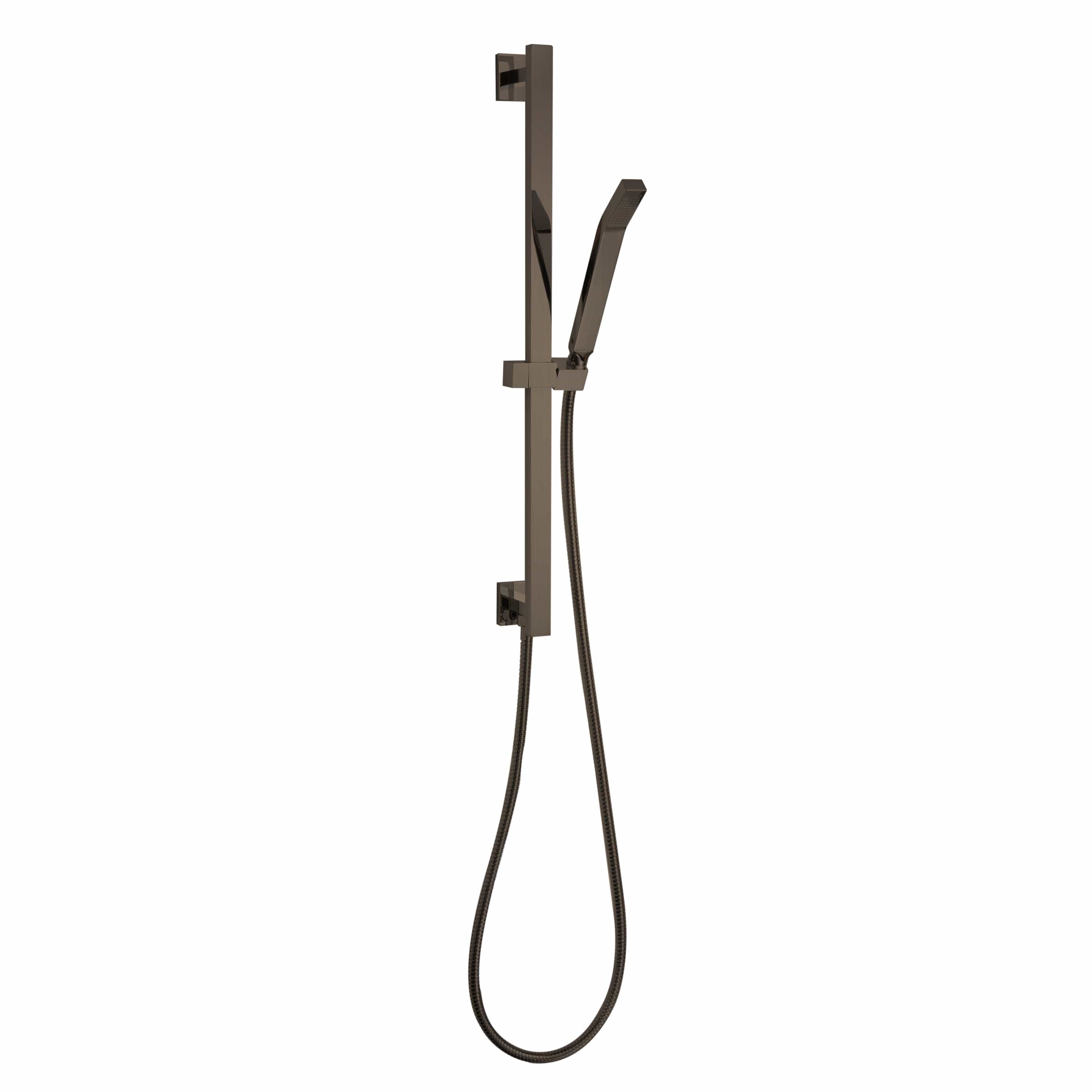 ThermaSol Oil Rubbed Bronze / Square ThermaSol Shower Rail, Hose, and Wand Kit