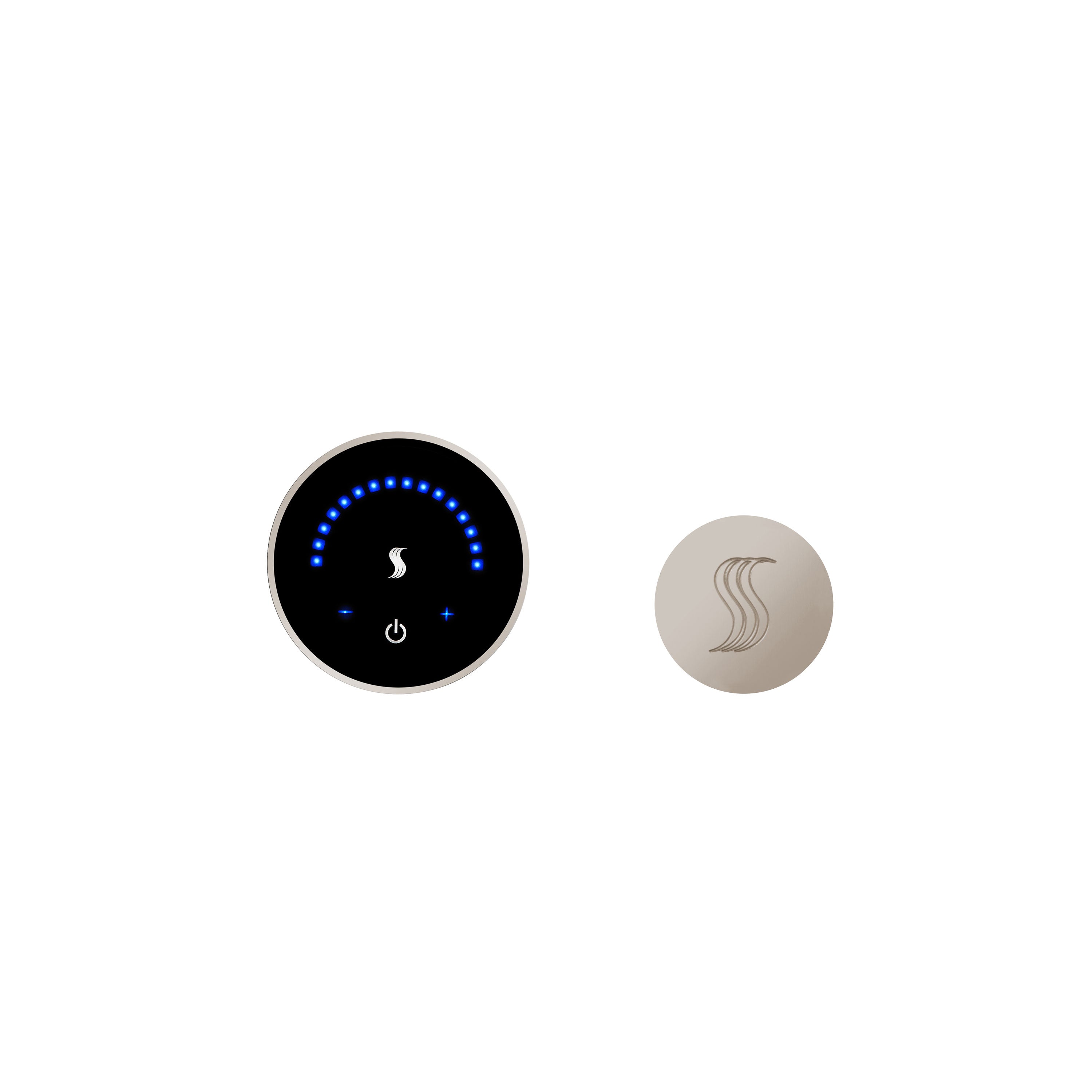 ThermaSol Polished Nickel ThermaSol MicroTouch MTC-SVRD Steam Control and Head Kit Round
