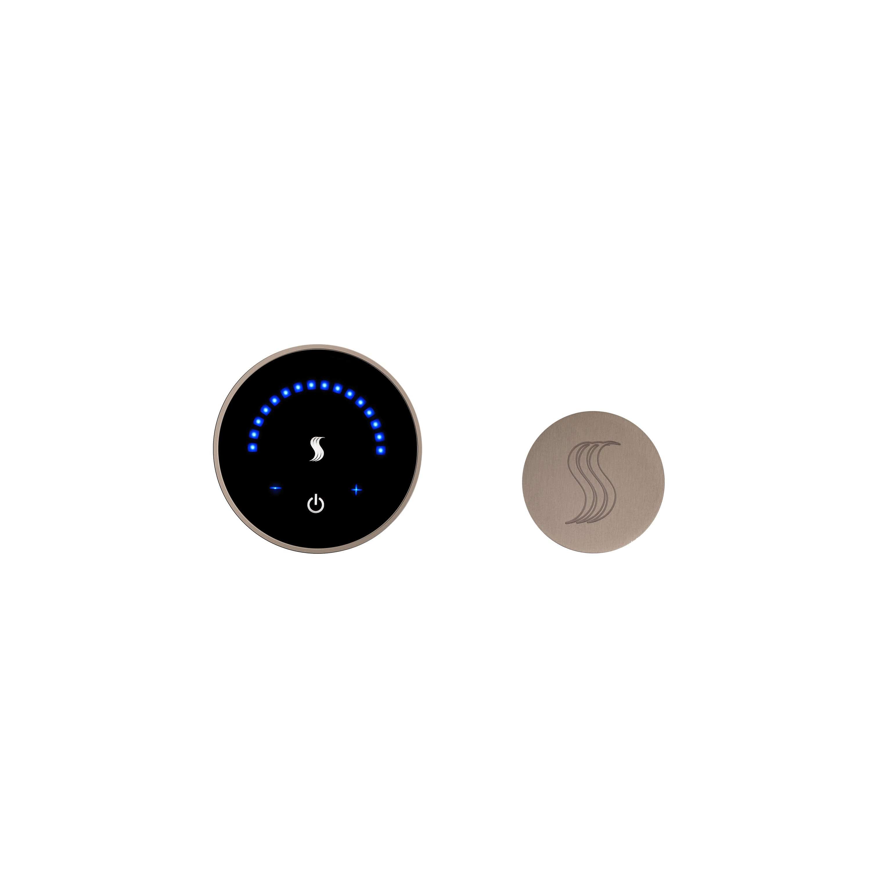ThermaSol Satin Nickel ThermaSol MicroTouch MTC-SVRD Steam Control and Head Kit Round