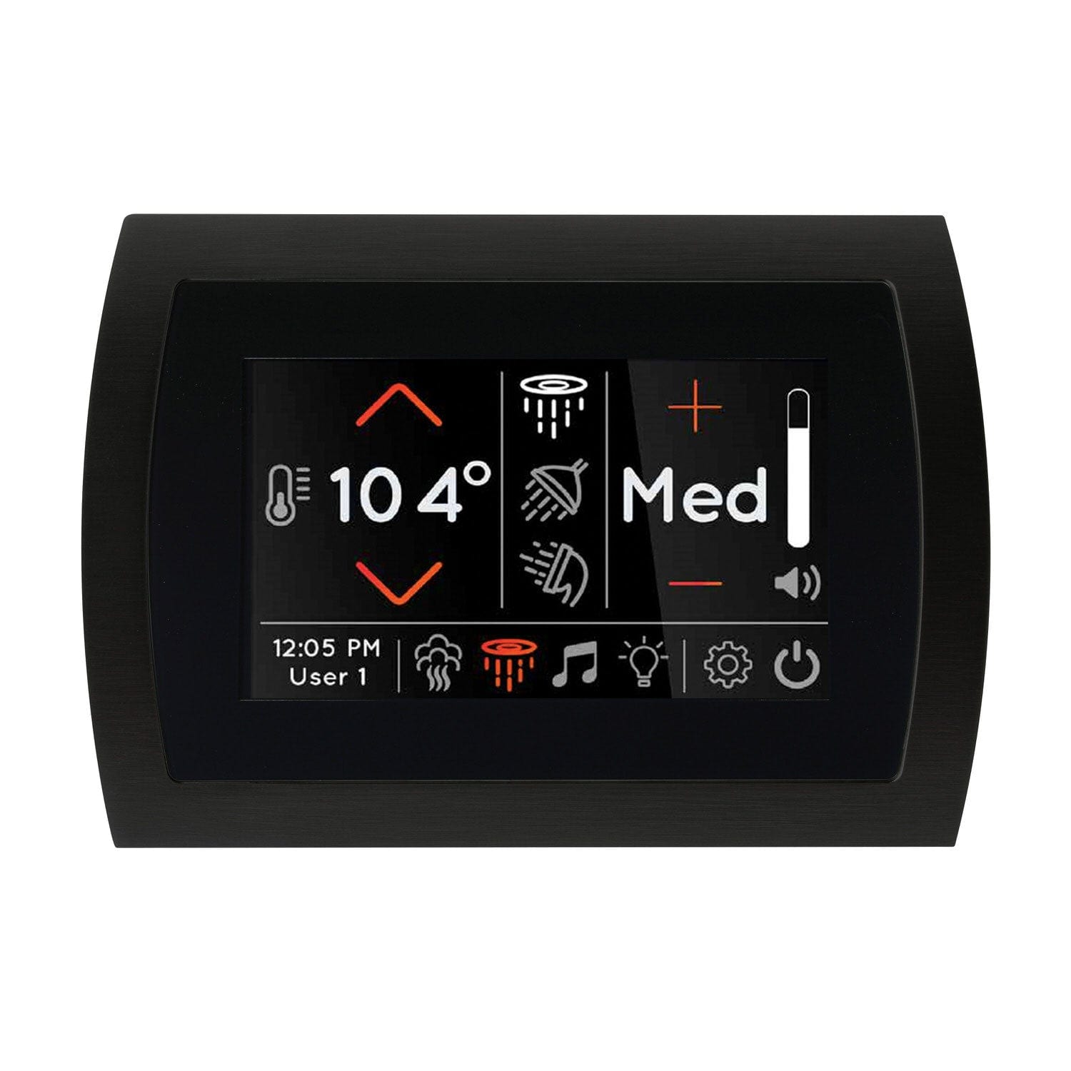 ThermaSol ThermaSol STC-BK Signatouch Recessed Square Controller Standard Black