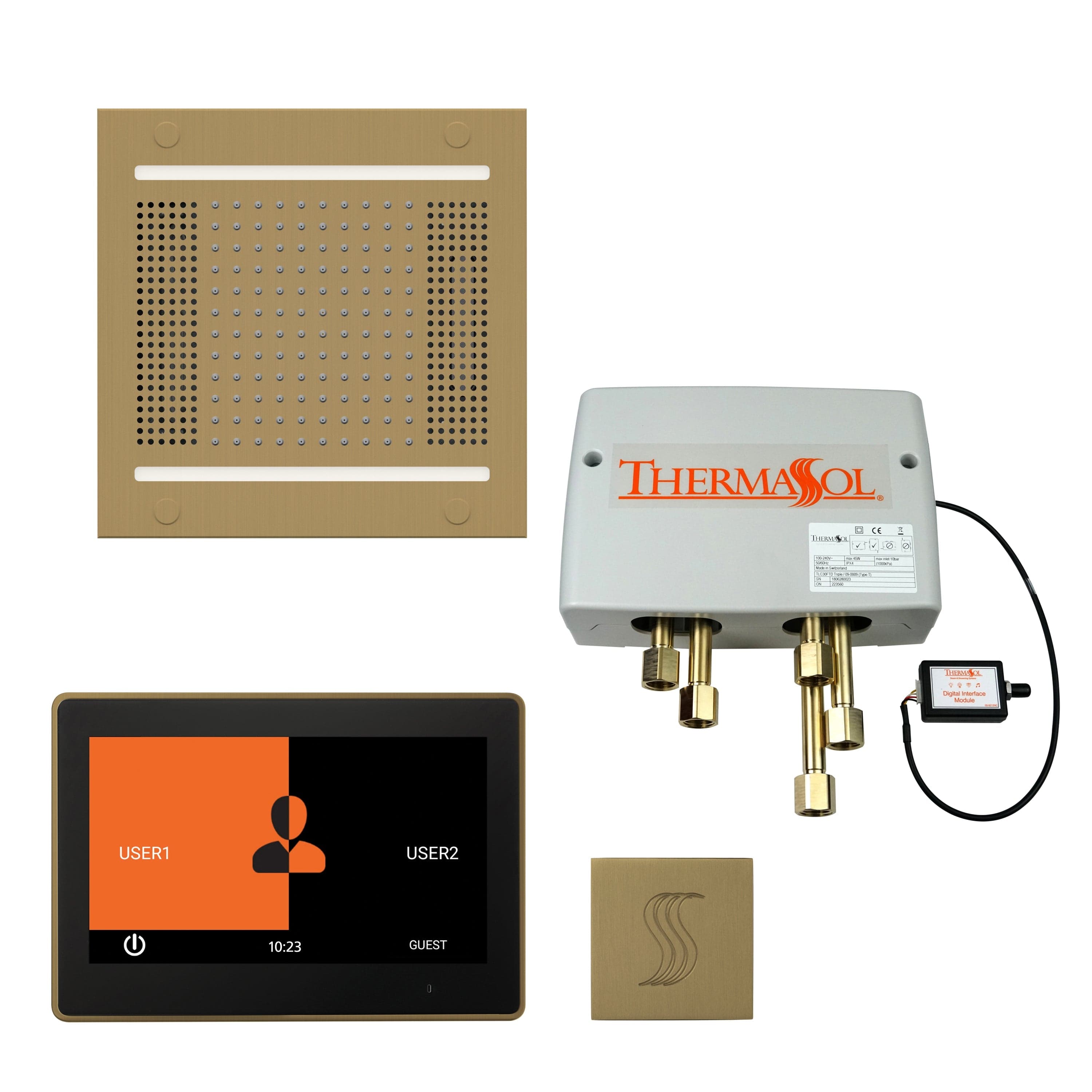 ThermaSol ThermaSol Total Wellness Hydrovive 14 Package with 10" ThermaTouch Square