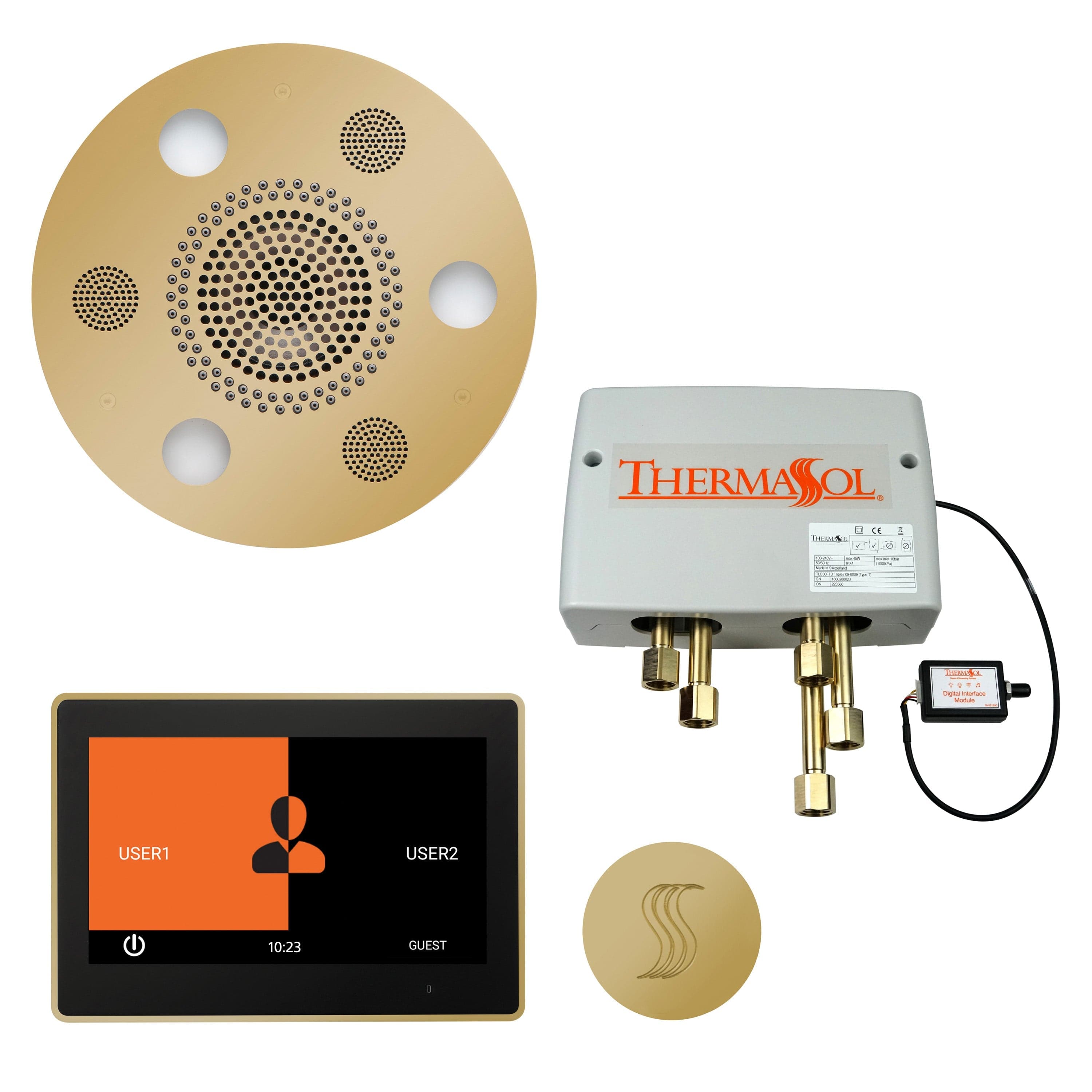 ThermaSol ThermaSol Total Wellness Shower Package with 10" ThermaTouch Round