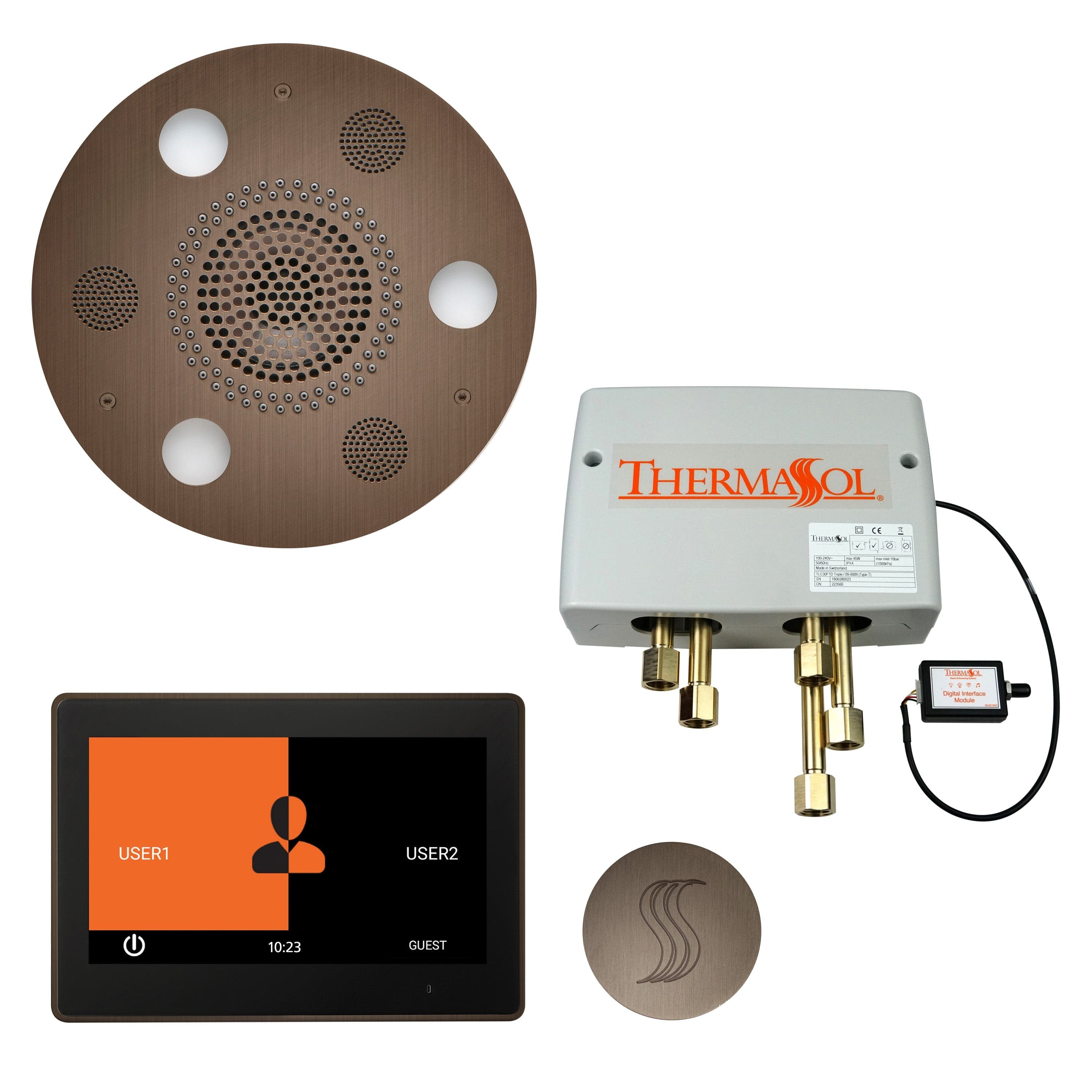ThermaSol ThermaSol Total Wellness Shower Package with 10" ThermaTouch Round