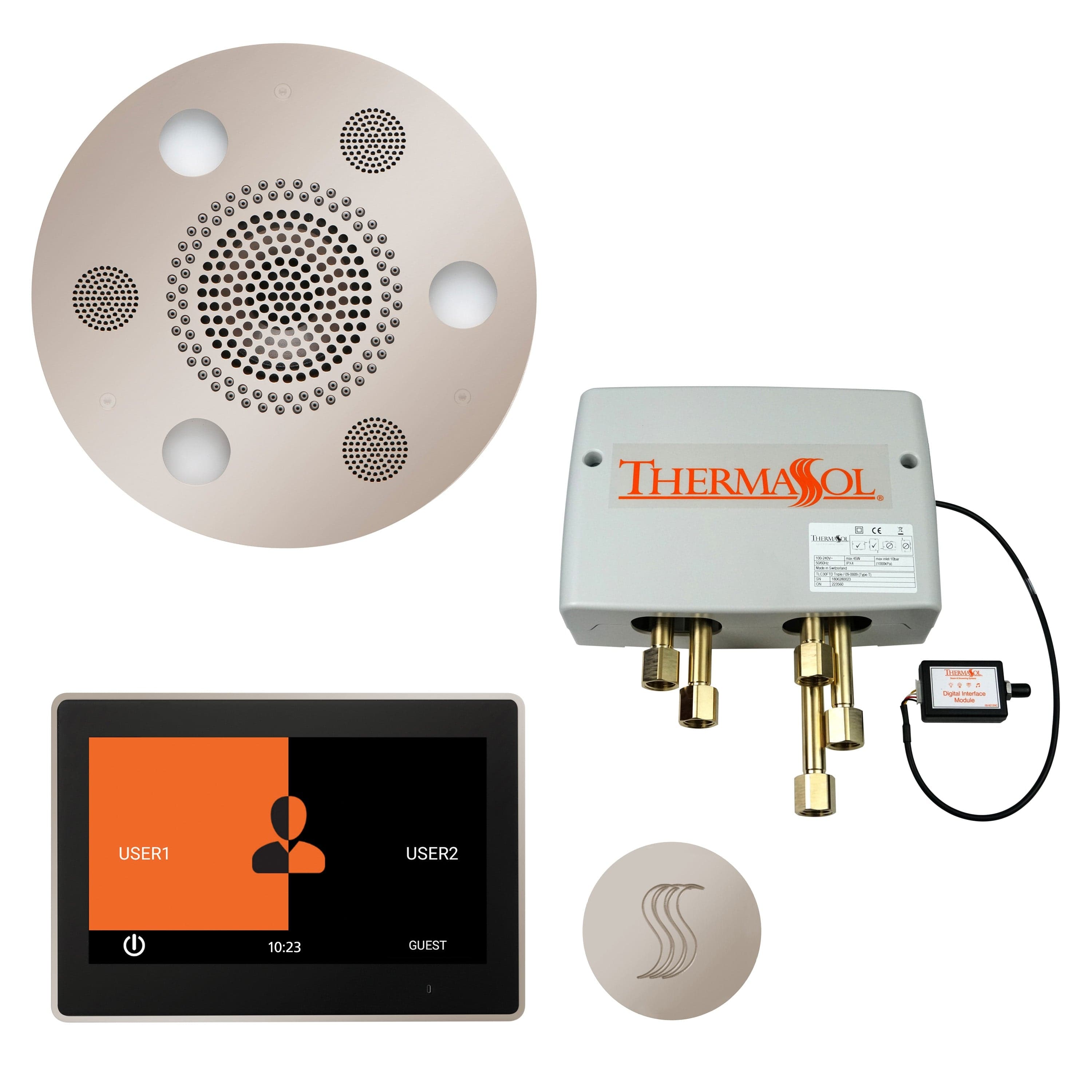 ThermaSol ThermaSol Total Wellness Shower Package with 10" ThermaTouch Round