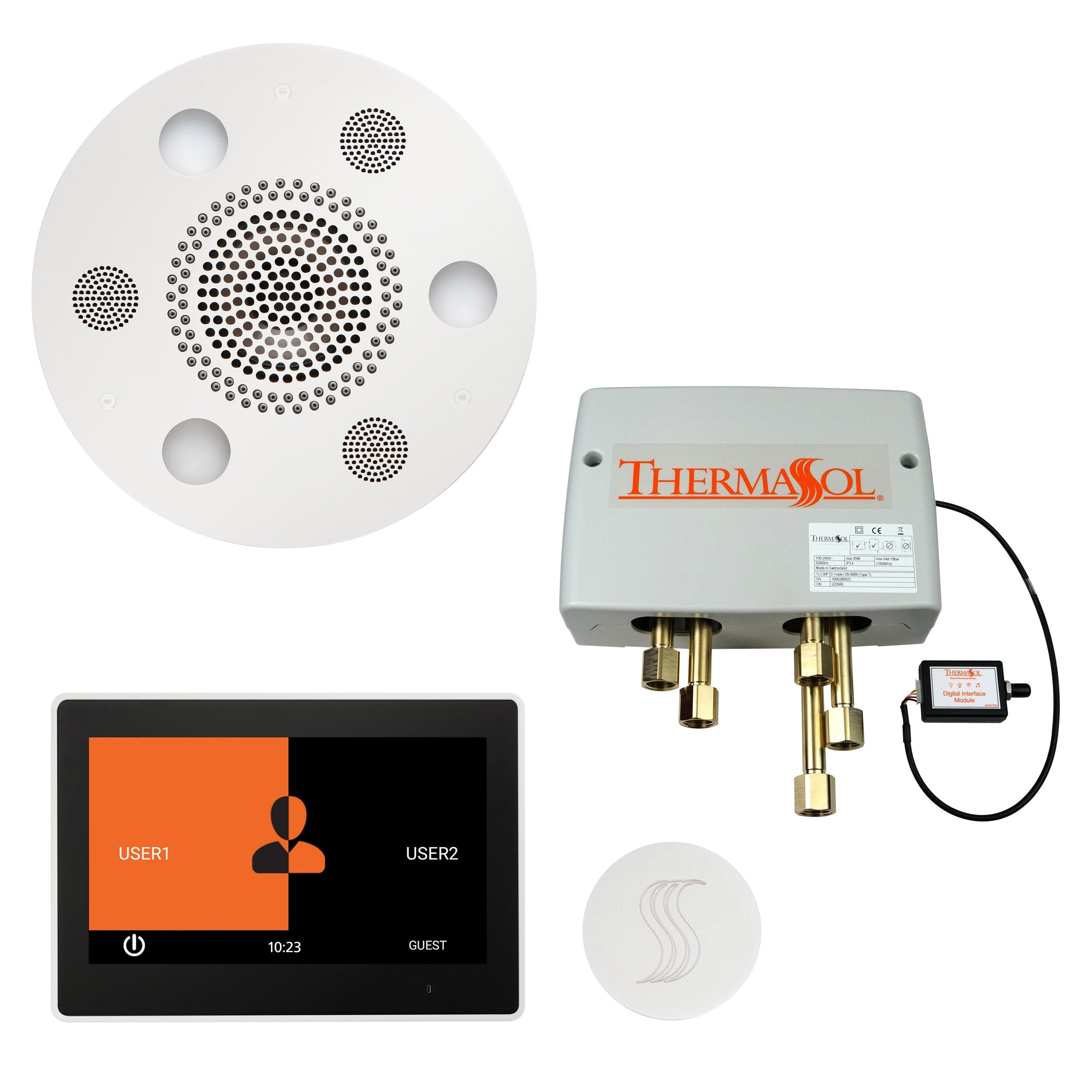 ThermaSol ThermaSol Total Wellness Shower Package with 10" ThermaTouch Round