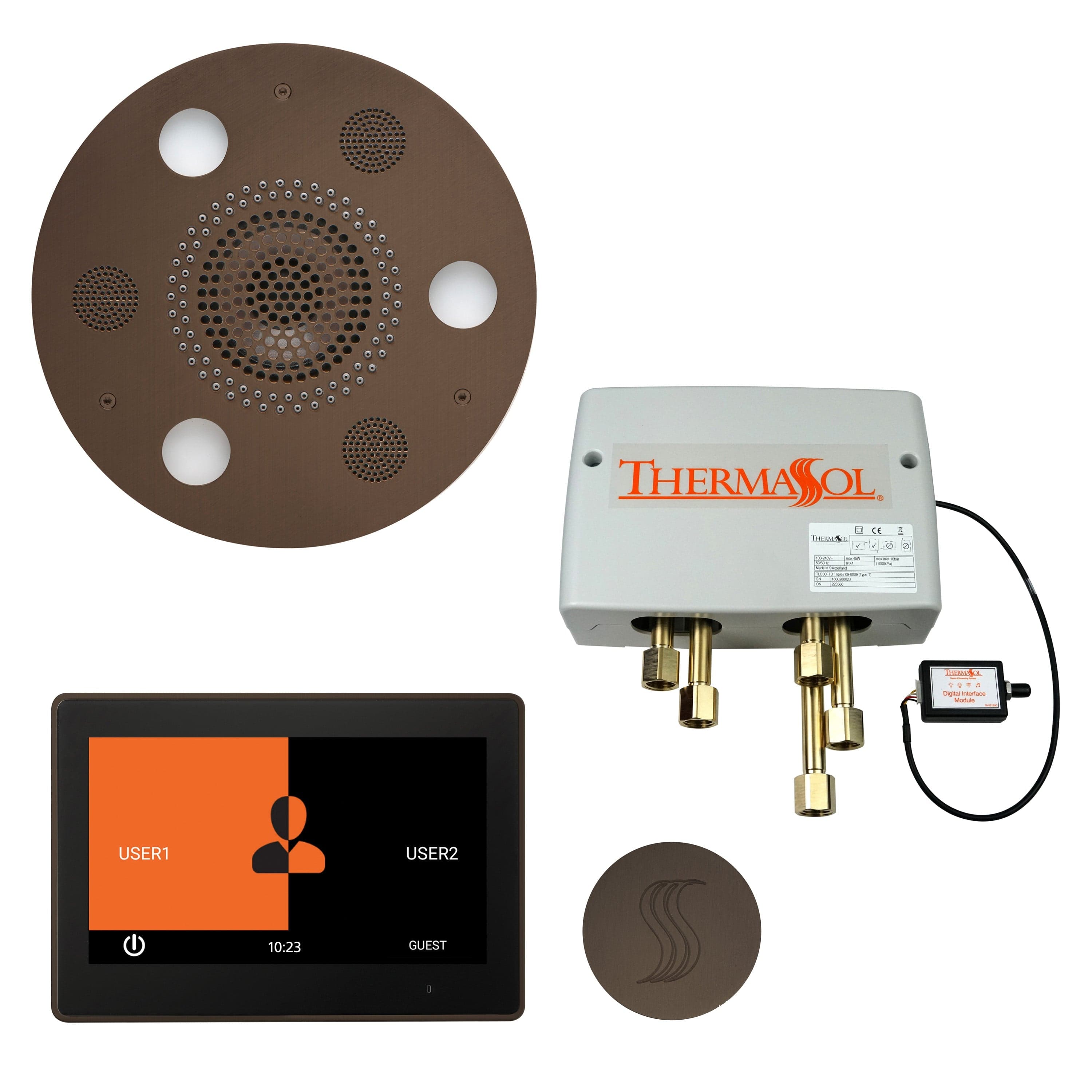 ThermaSol ThermaSol Total Wellness Shower Package with 10" ThermaTouch Round