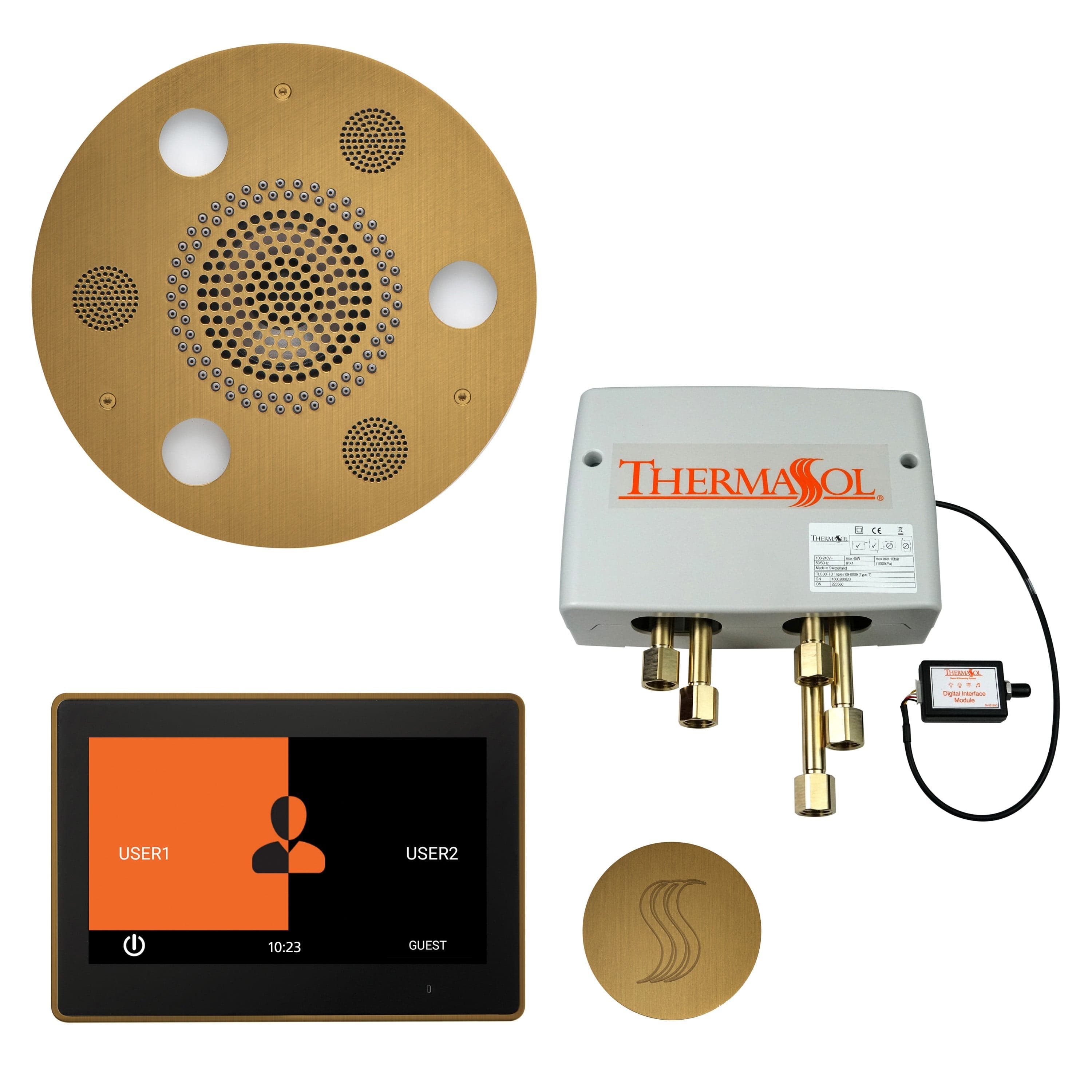 ThermaSol ThermaSol Total Wellness Shower Package with 10" ThermaTouch Round