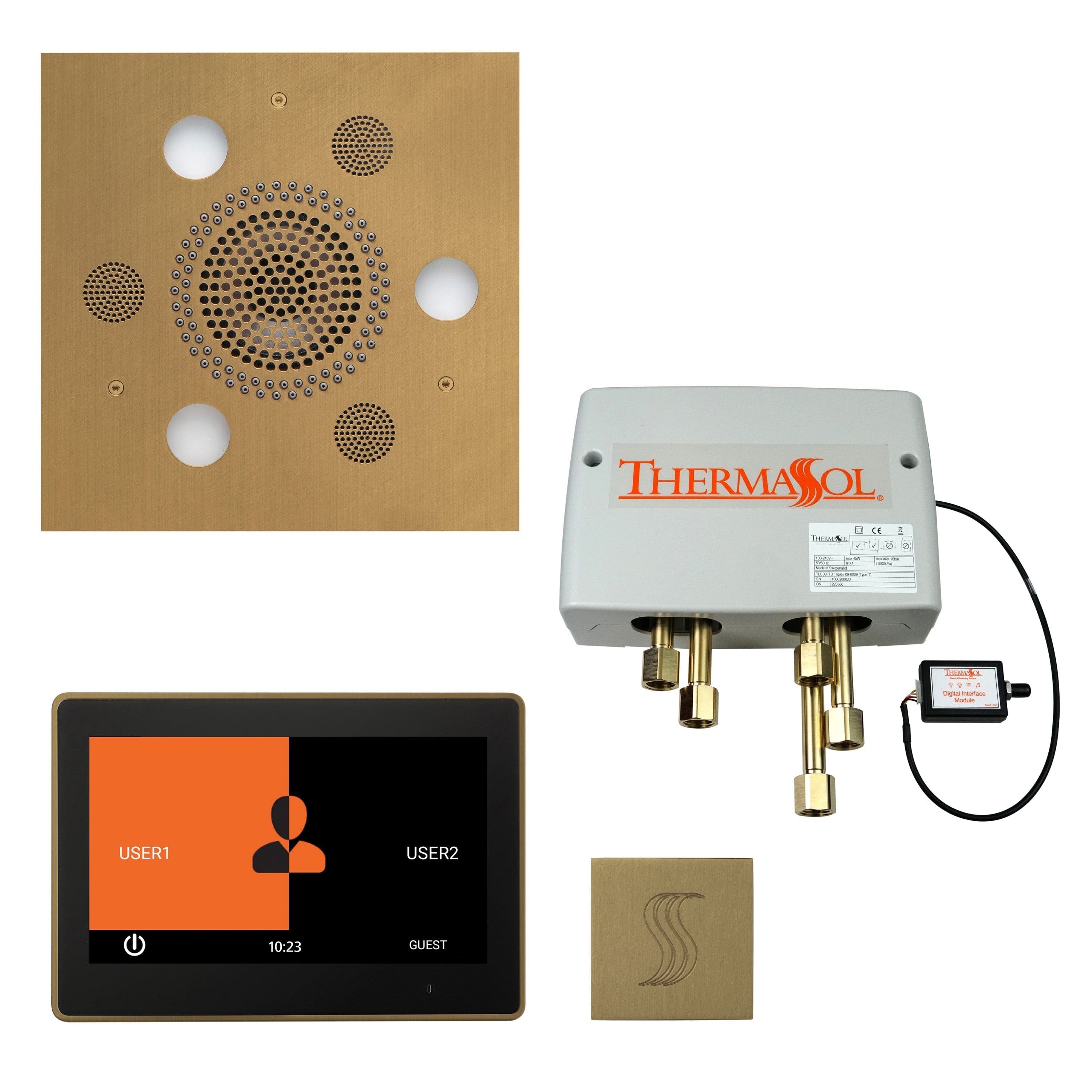 ThermaSol ThermaSol Total Wellness Shower Package with 10" ThermaTouch Square
