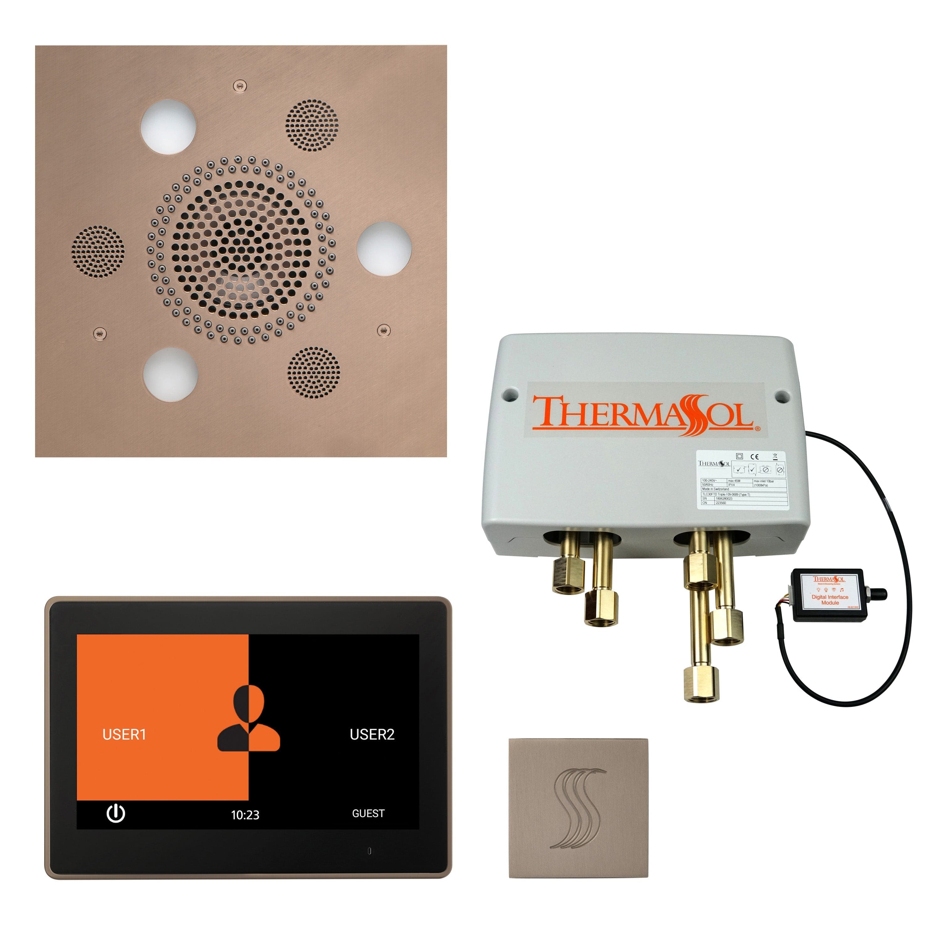 ThermaSol ThermaSol Total Wellness Shower Package with 10" ThermaTouch Square