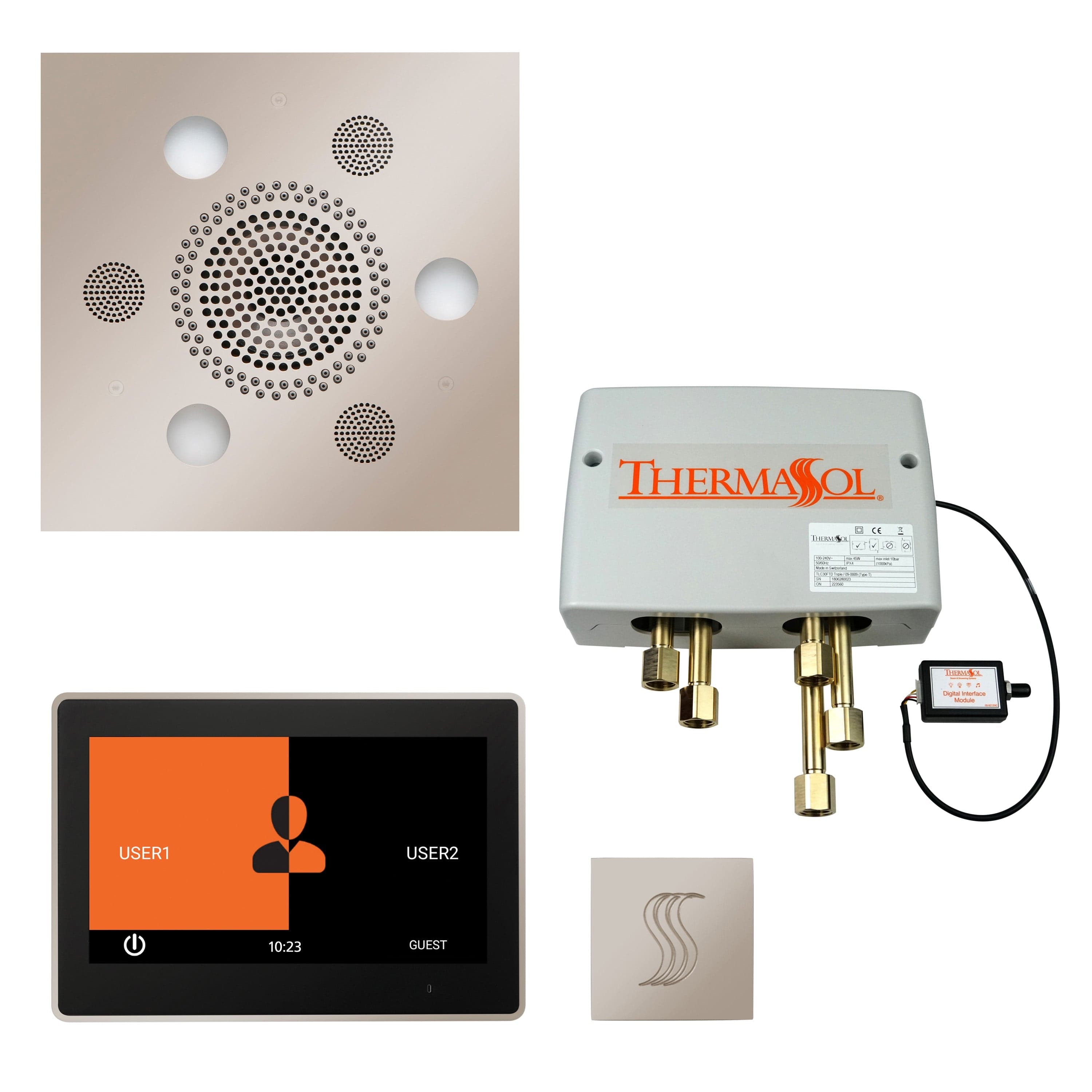 ThermaSol ThermaSol Total Wellness Shower Package with 10" ThermaTouch Square