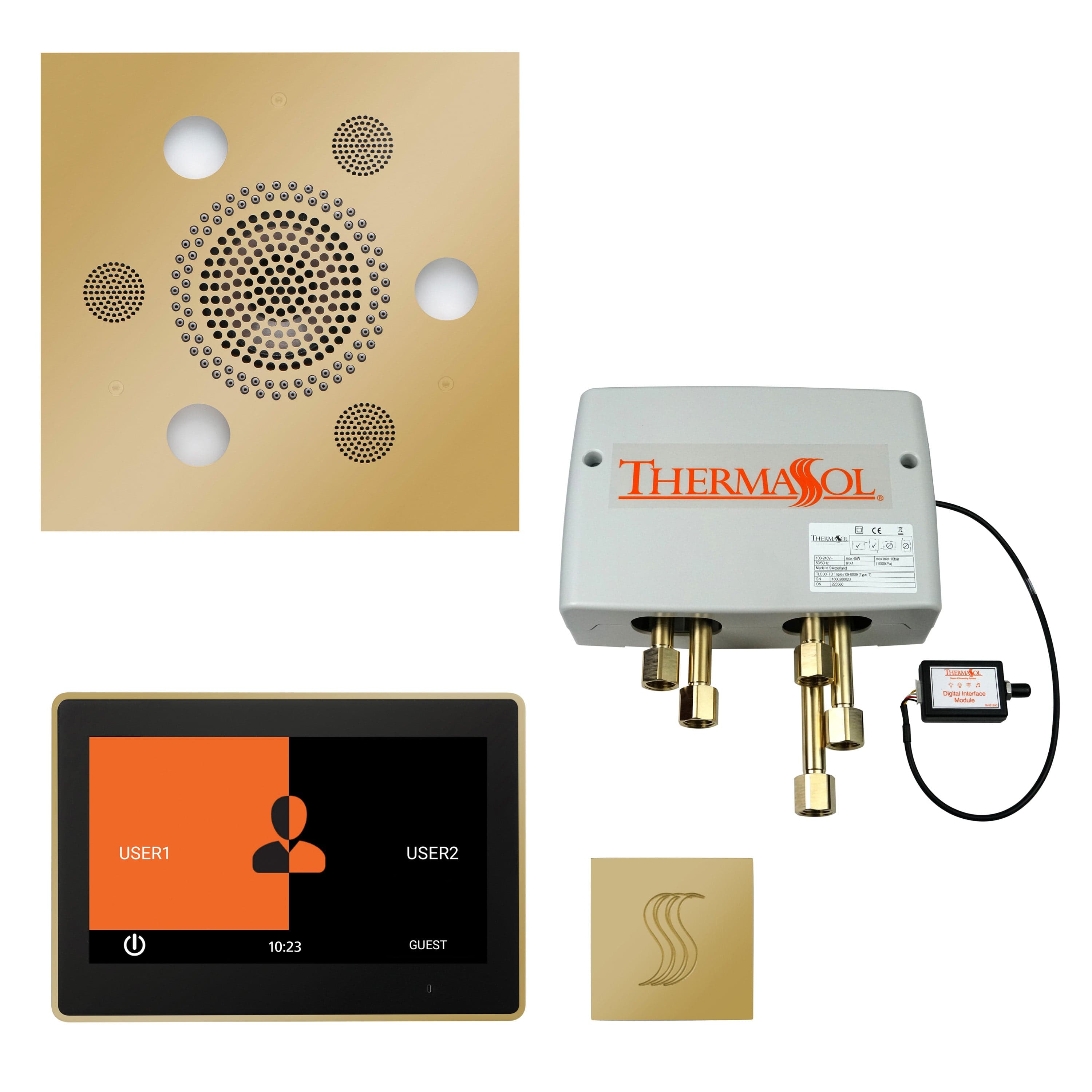 ThermaSol ThermaSol Total Wellness Shower Package with 10" ThermaTouch Square