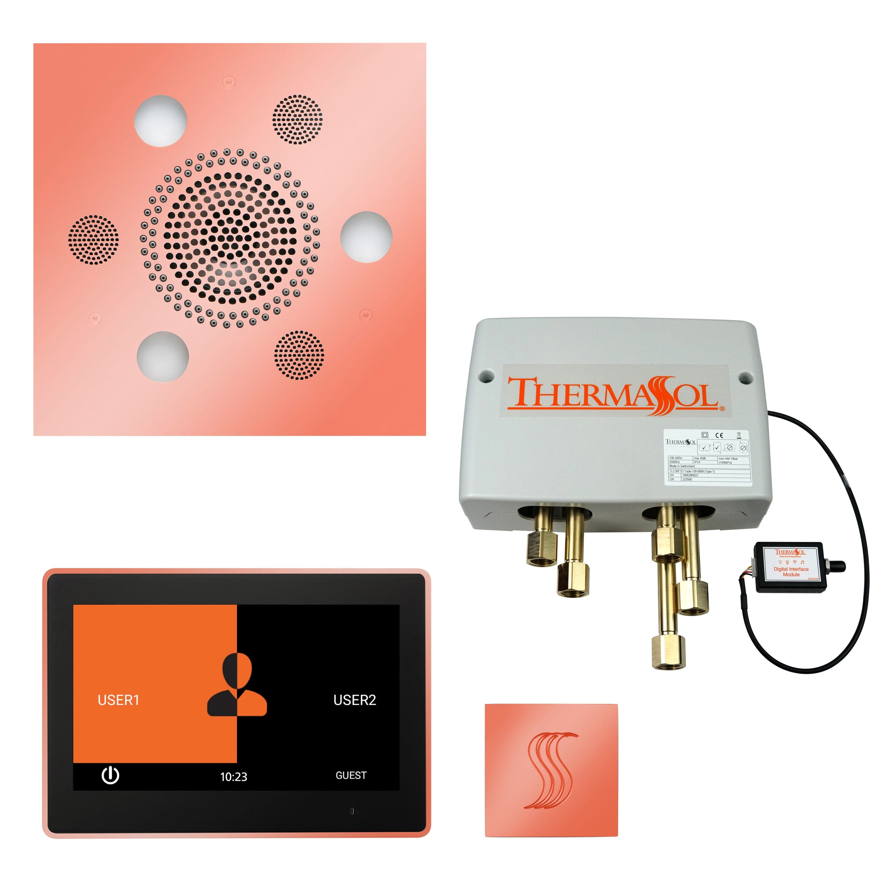 ThermaSol ThermaSol Total Wellness Shower Package with 10" ThermaTouch Square