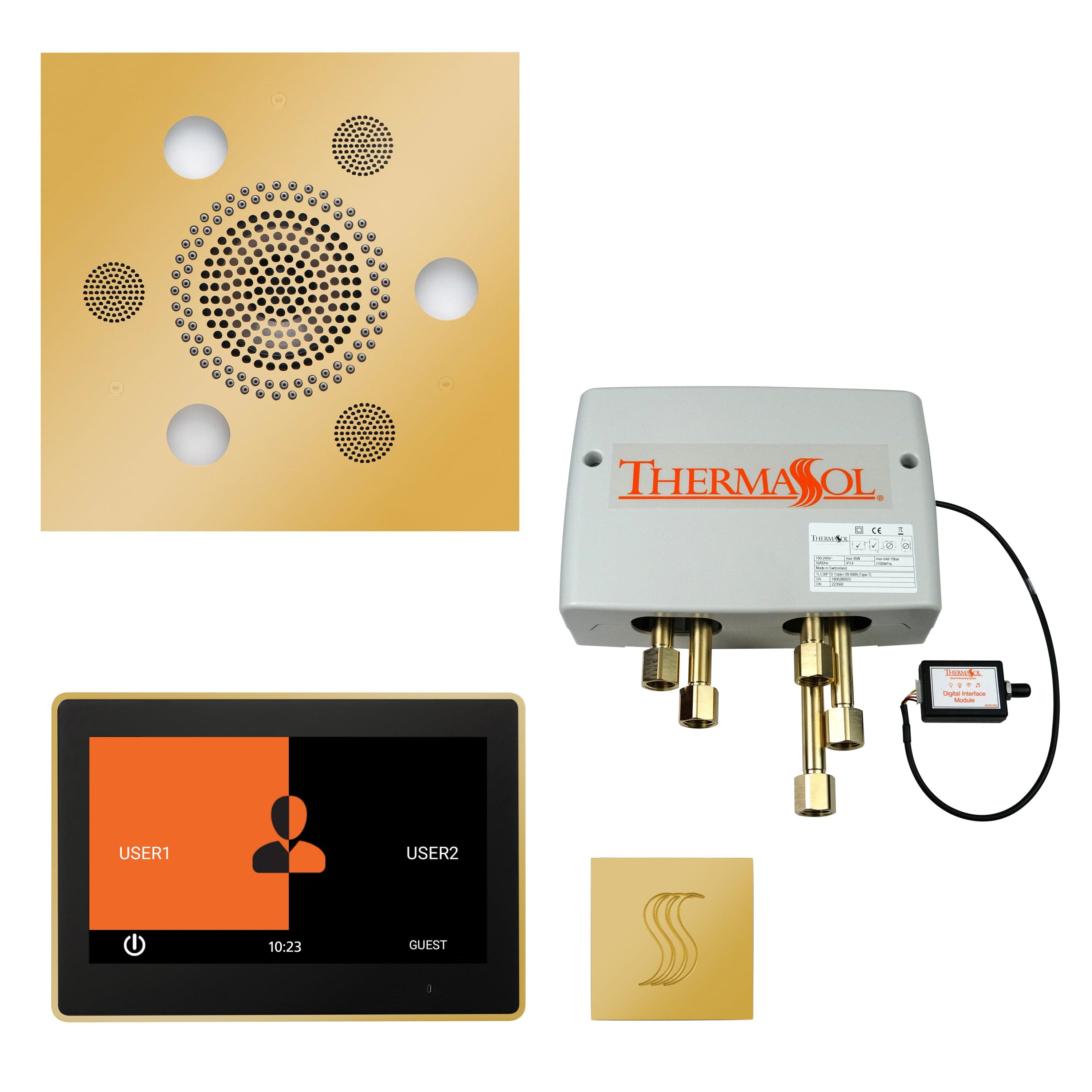 ThermaSol ThermaSol Total Wellness Shower Package with 10" ThermaTouch Square