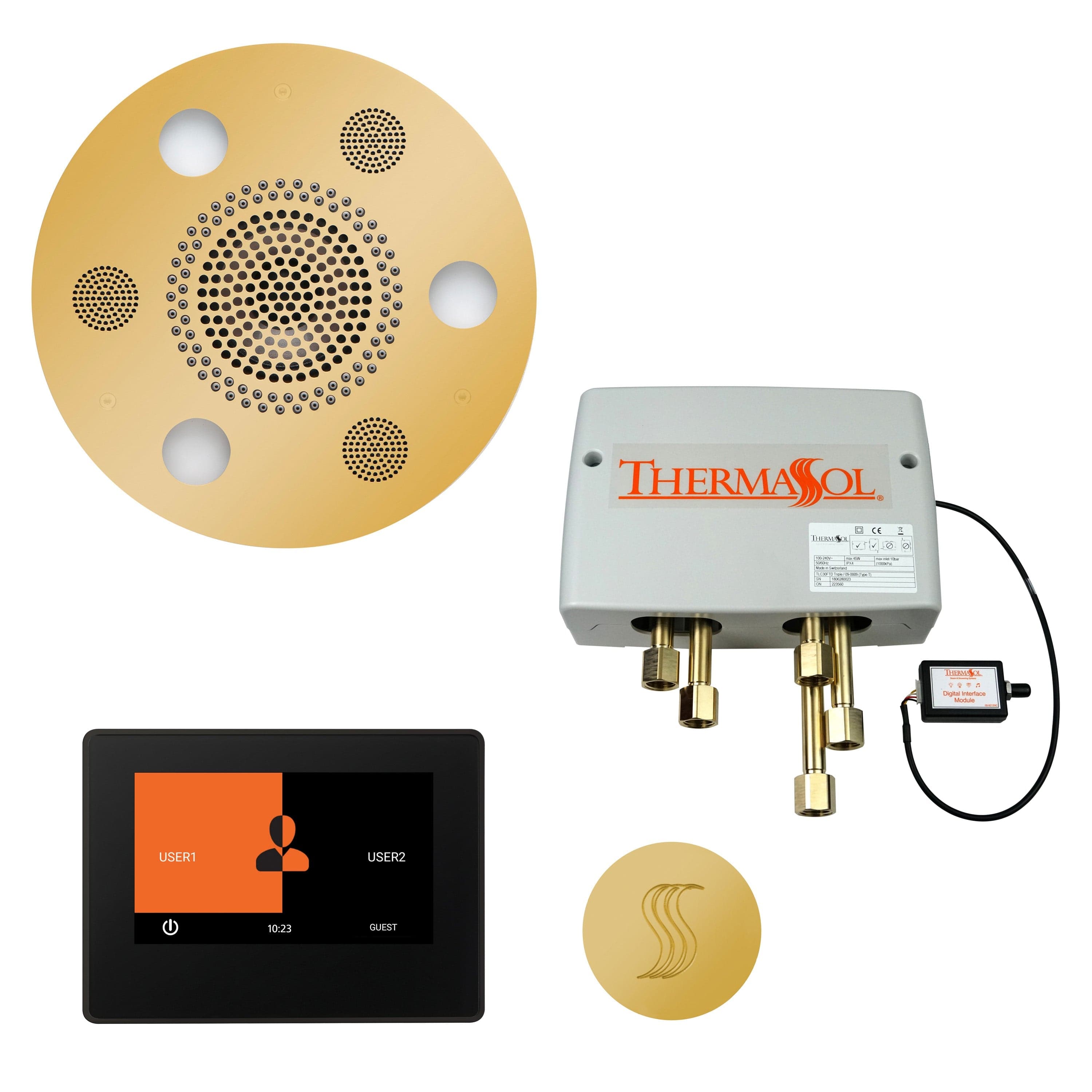 ThermaSol ThermaSol Total Wellness Shower Package with 7" ThermaTouch Round