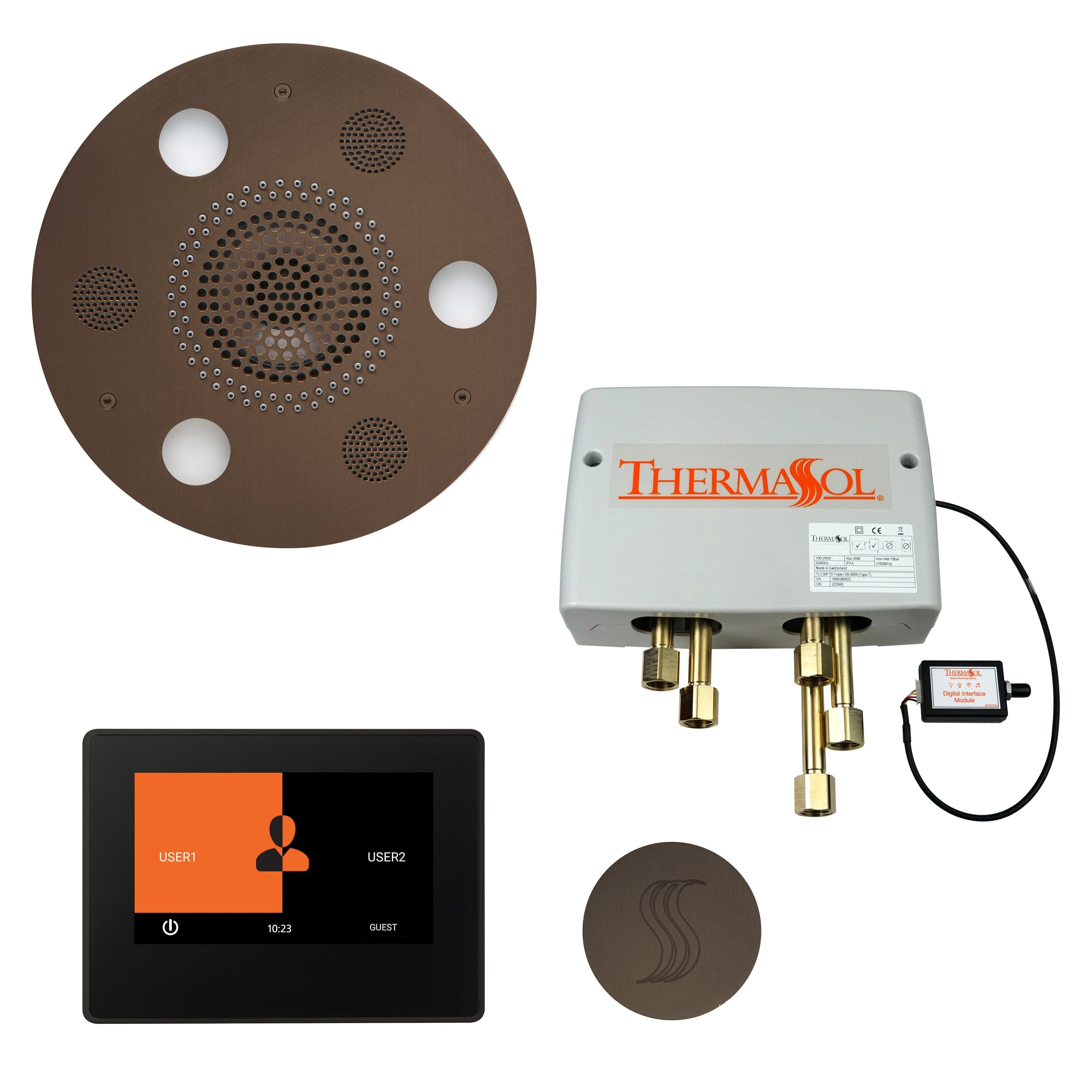 ThermaSol ThermaSol Total Wellness Shower Package with 7" ThermaTouch Round