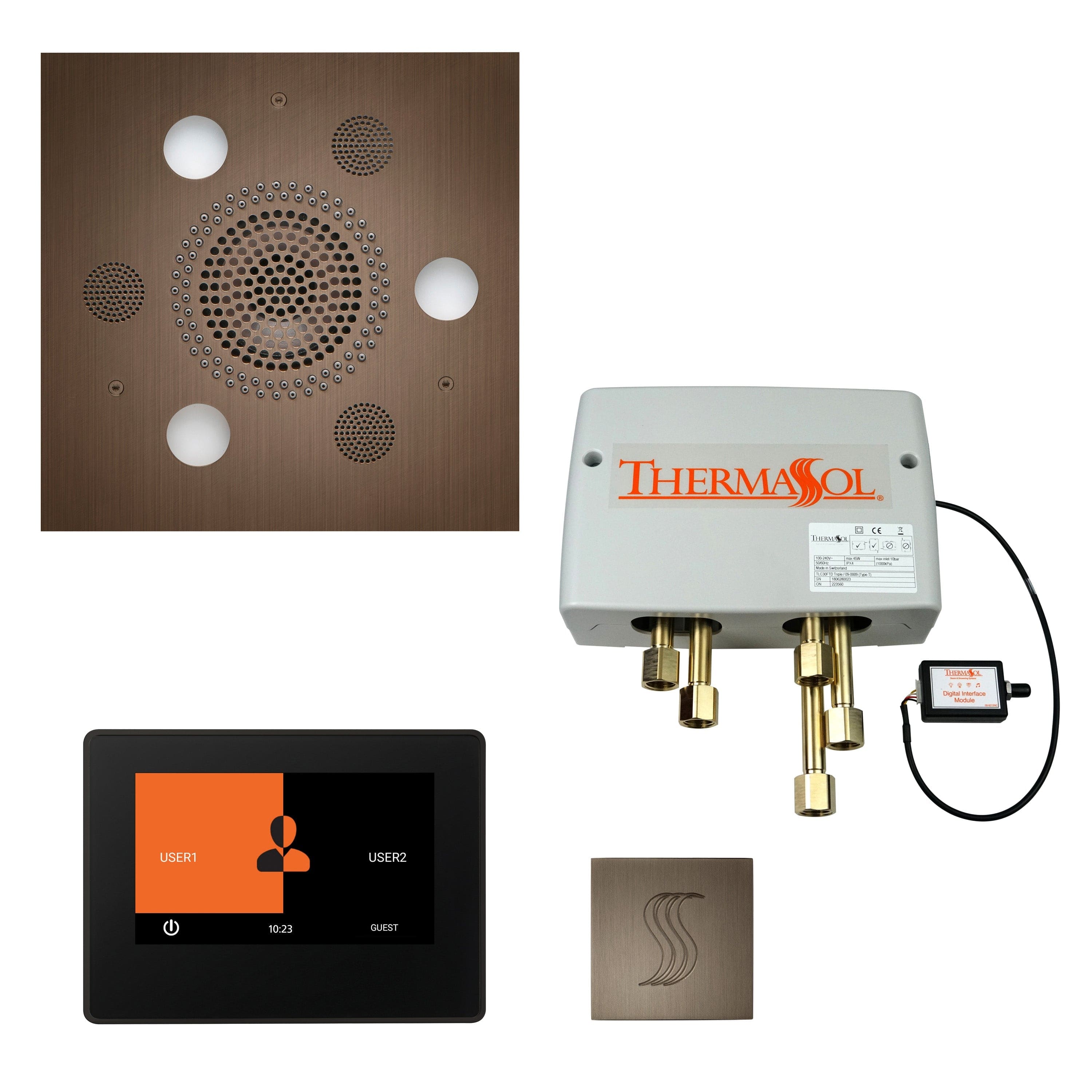 ThermaSol ThermaSol Total Wellness Shower Package with 7" ThermaTouch Square