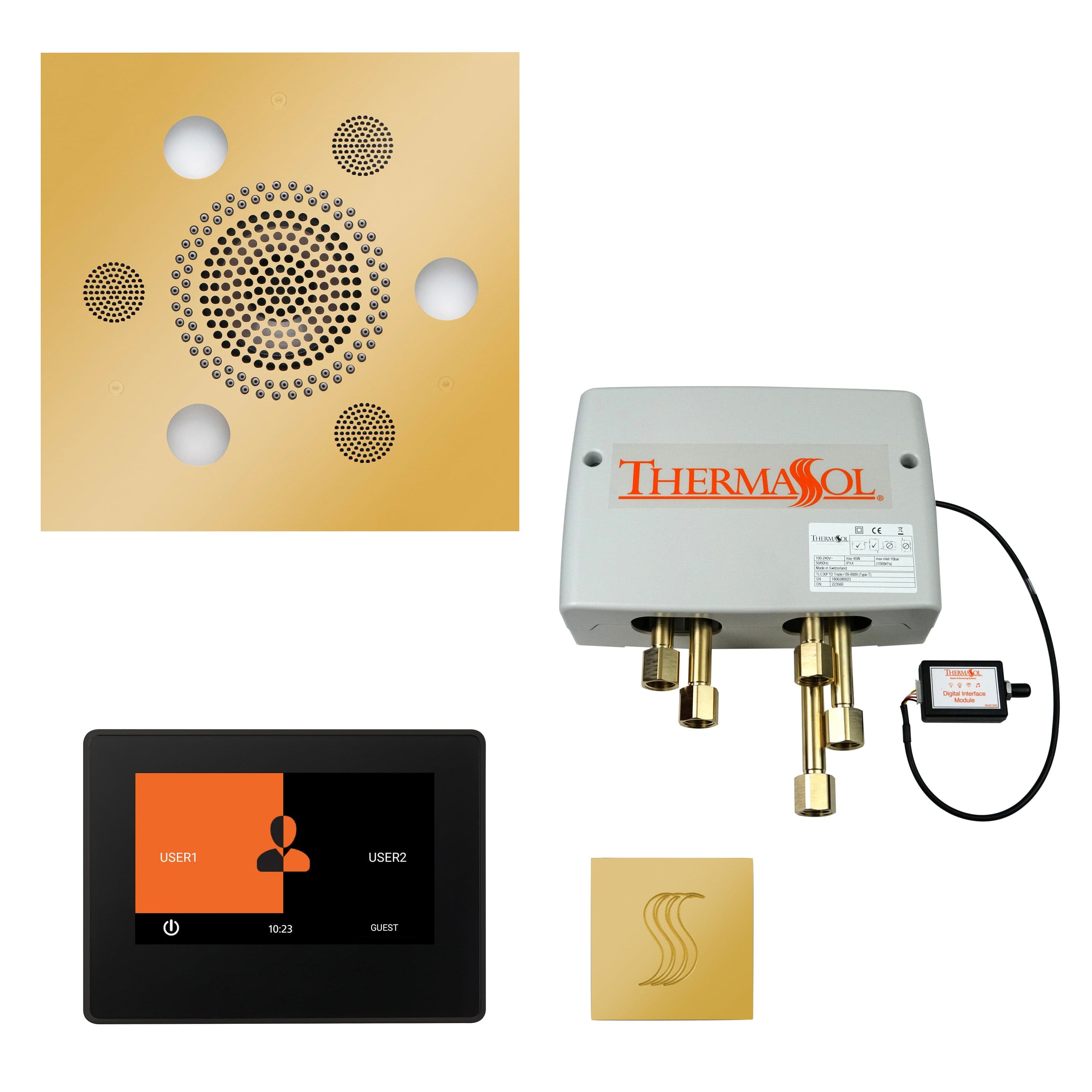 ThermaSol ThermaSol Total Wellness Shower Package with 7" ThermaTouch Square