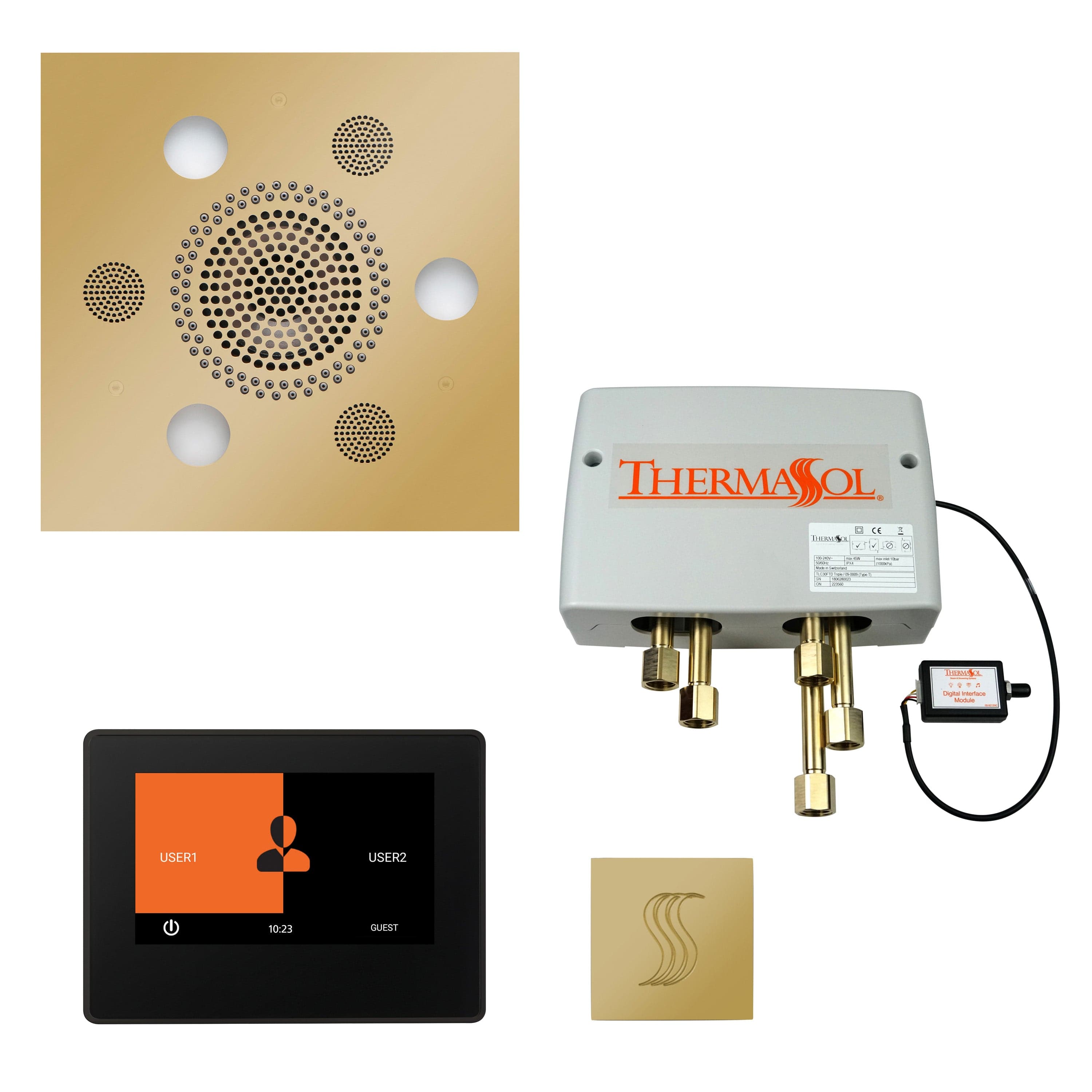 ThermaSol ThermaSol Total Wellness Shower Package with 7" ThermaTouch Square
