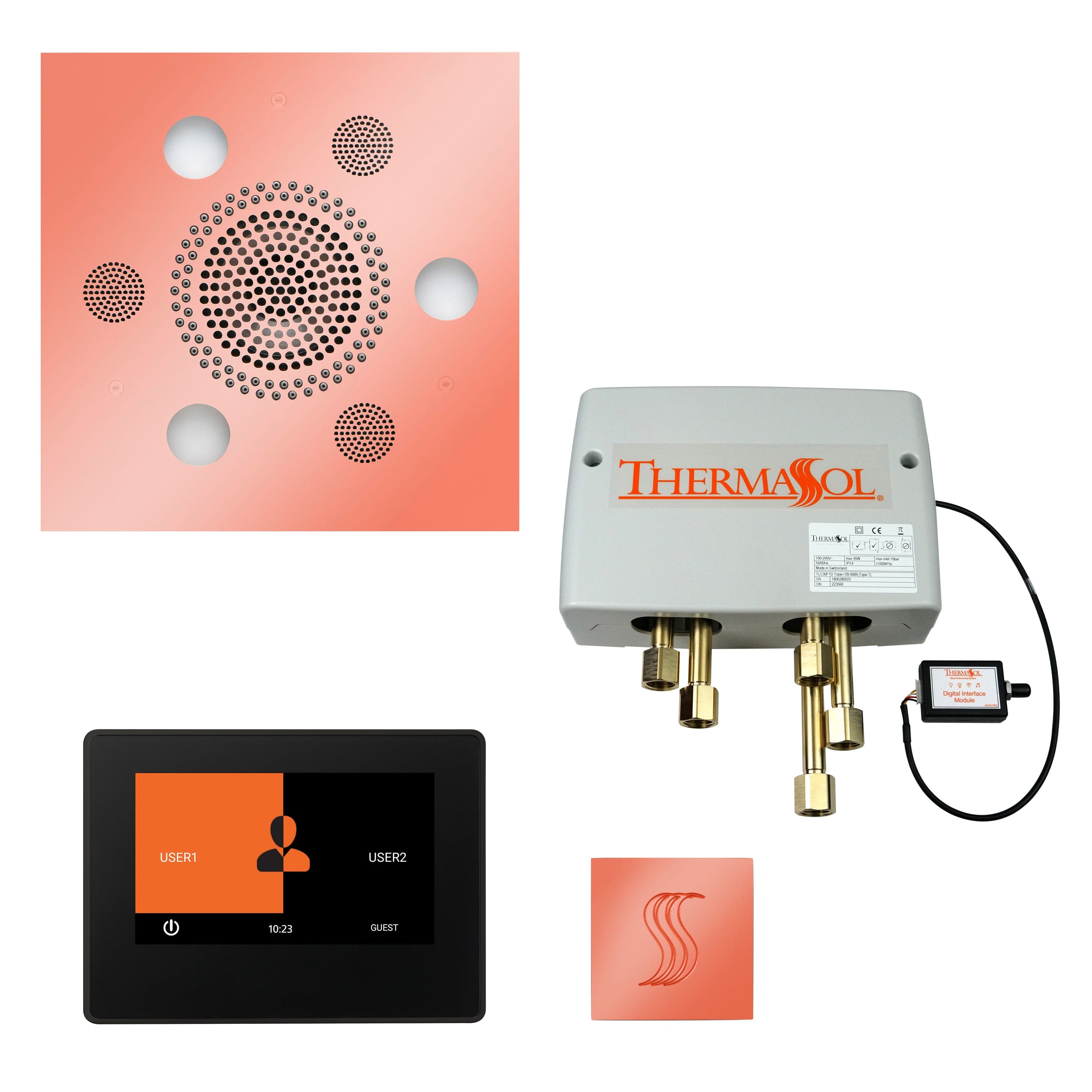 ThermaSol ThermaSol Total Wellness Shower Package with 7" ThermaTouch Square