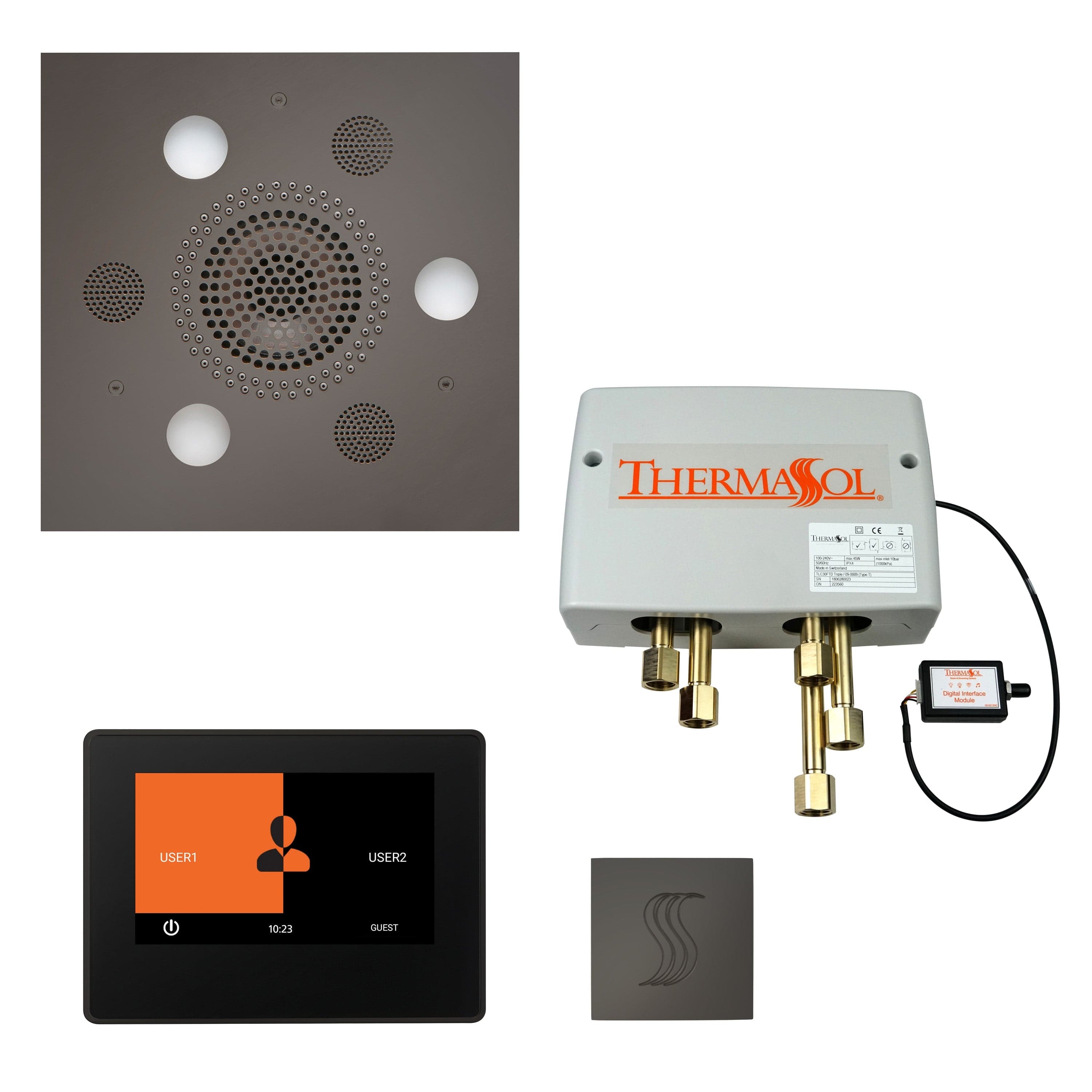 ThermaSol ThermaSol Total Wellness Shower Package with 7" ThermaTouch Square