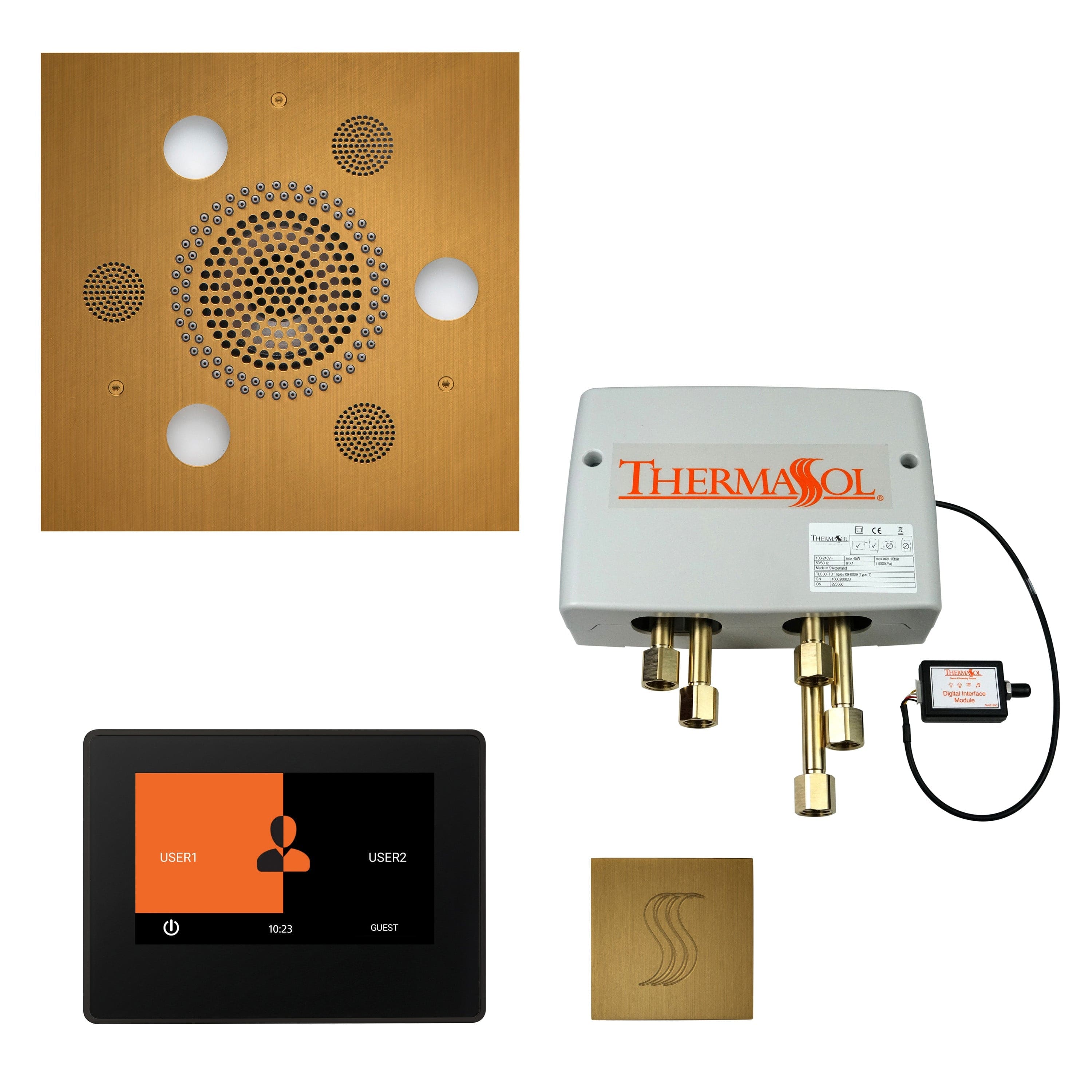 ThermaSol ThermaSol Total Wellness Shower Package with 7" ThermaTouch Square