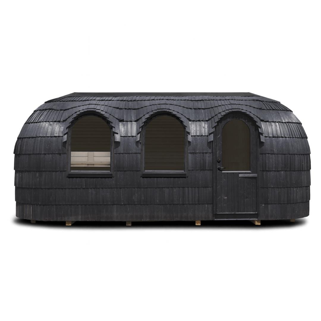 Iglucraft Triple Iglusauna Pre-Assembled Three-Room 4-6 Person Luxury Outdoor Sauna Cabin