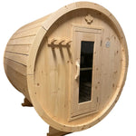 True North Saunas Sauna True North Canadian Made 2-4 Person 6' Long Outdoor Traditional Barrel Sauna