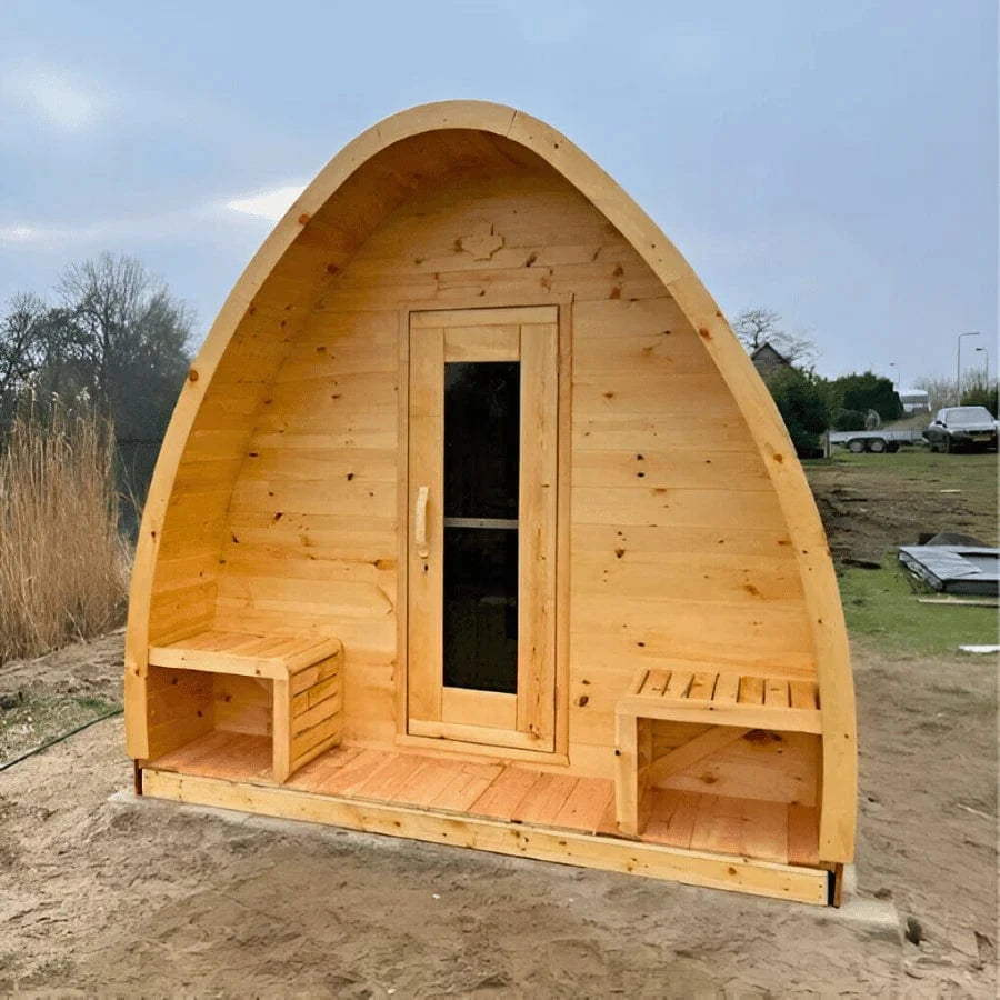 True North Saunas Sauna True North Canadian Made 4-8 Person Outdoor Traditional Large Pod Sauna
