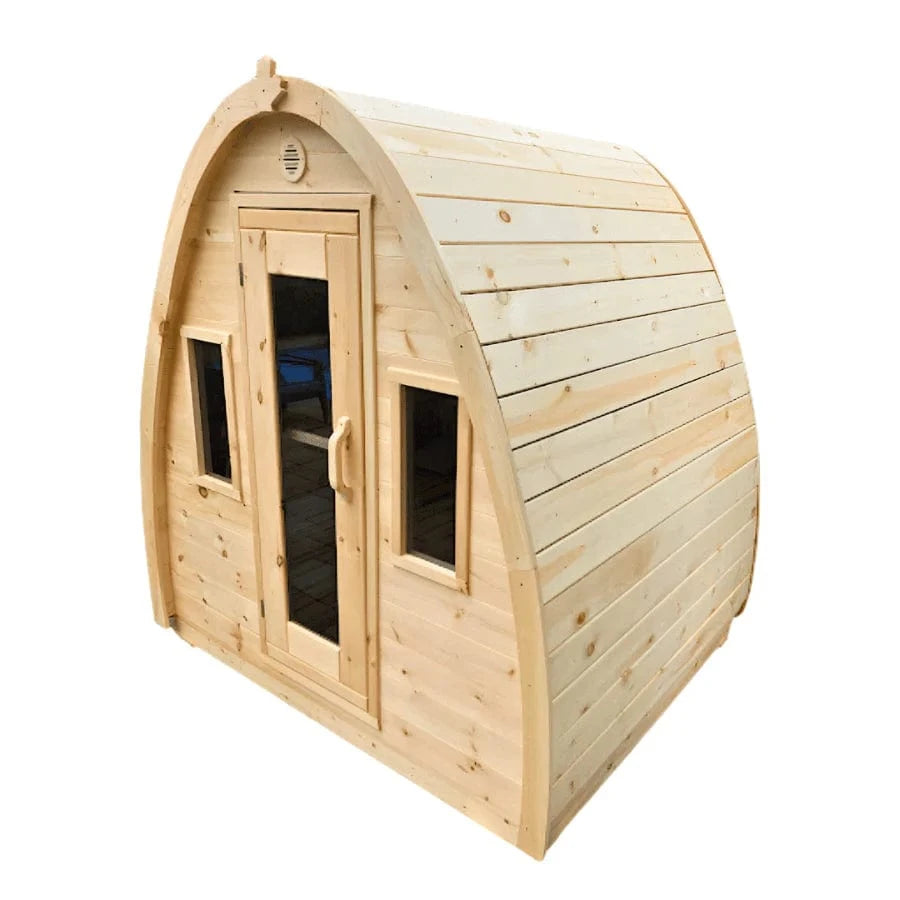 True North Saunas Sauna True North Canadian Made 4-8 Person Outdoor Traditional Tiny Pod Sauna