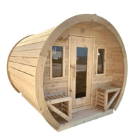 True North Saunas Sauna True North Canadian Made Schooner 2-8 Person Outdoor Traditional Barrel Sauna