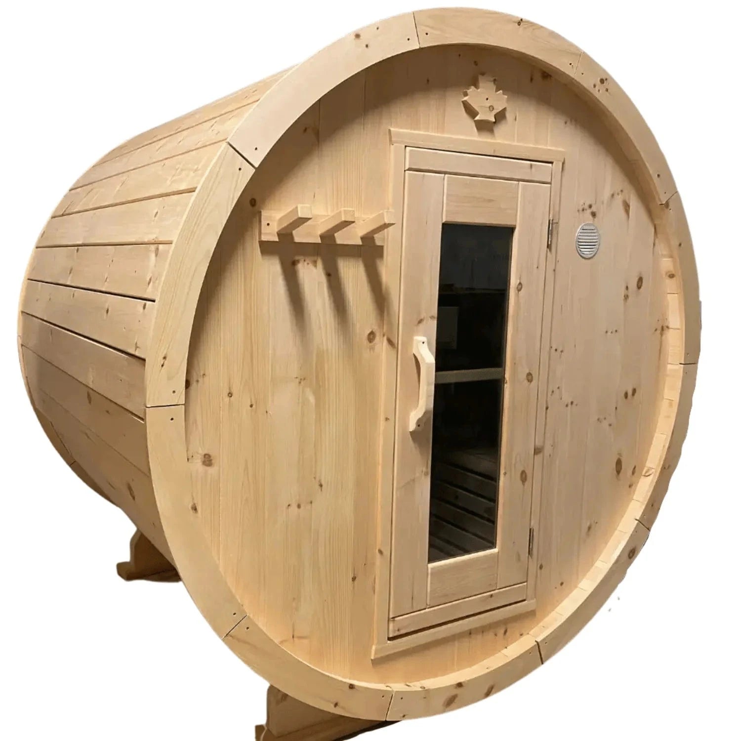 True North Saunas Sauna True North Canandian Made 6-8 Person 9' Long Outdoor Traditional Barrel Sauna
