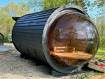 True North Saunas Sauna True North Panorama Barrel Outdoor Sauna