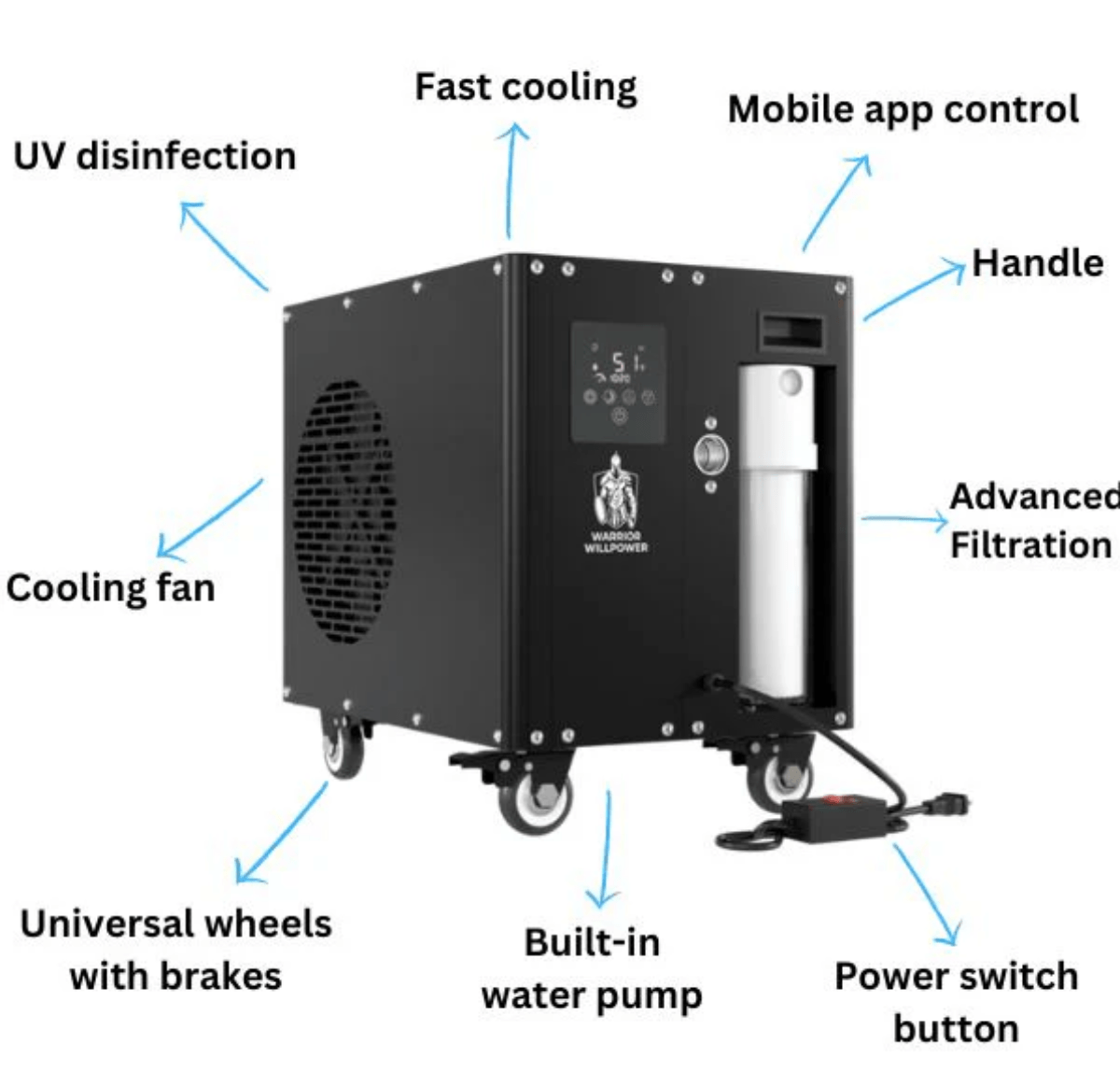 Warrior Chiller WARRIOR MAX 1 HP Wi-Fi Water Chiller + Heater